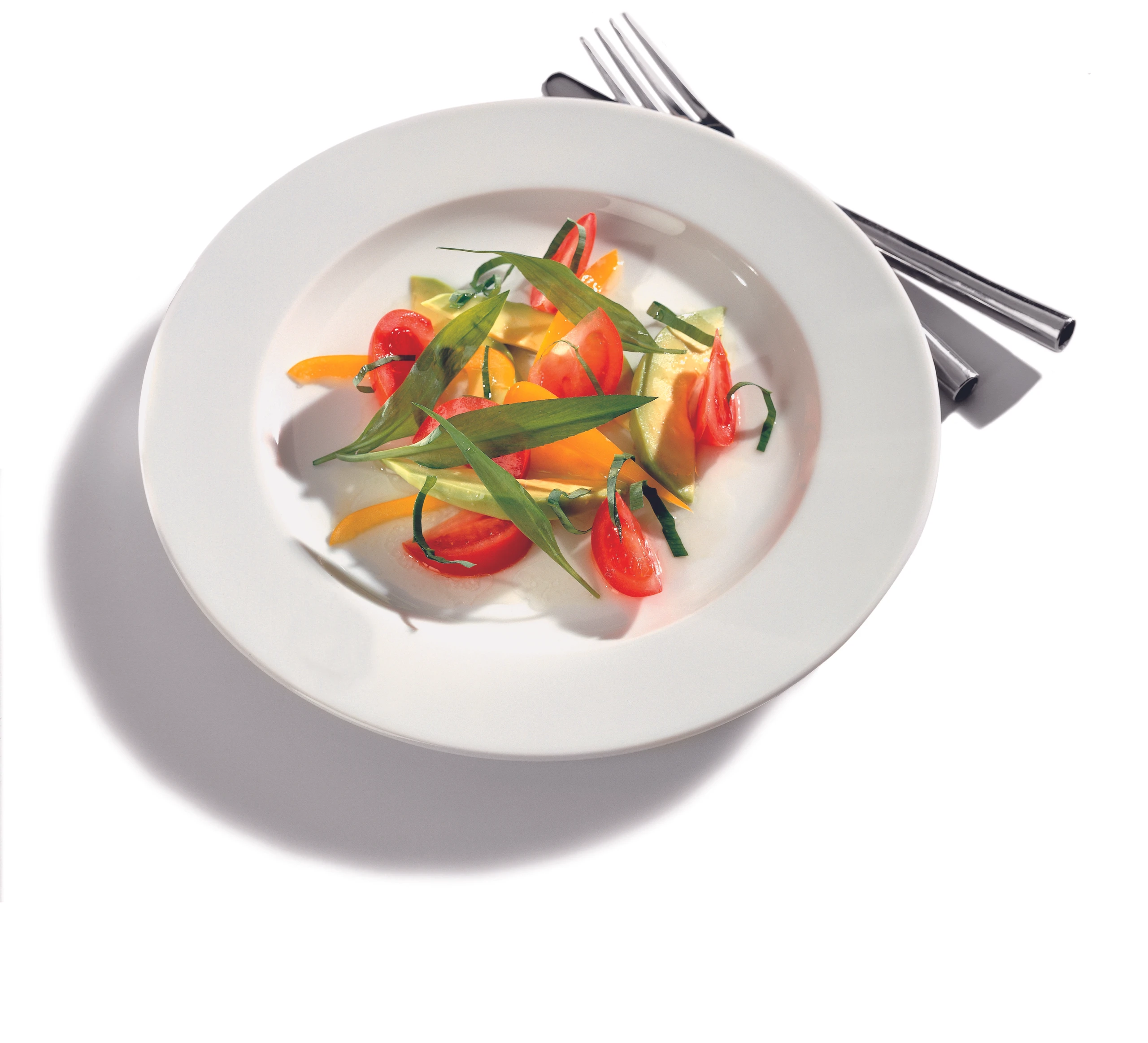 Avocadosalat mit Bärlauch-Limetten-Dressing