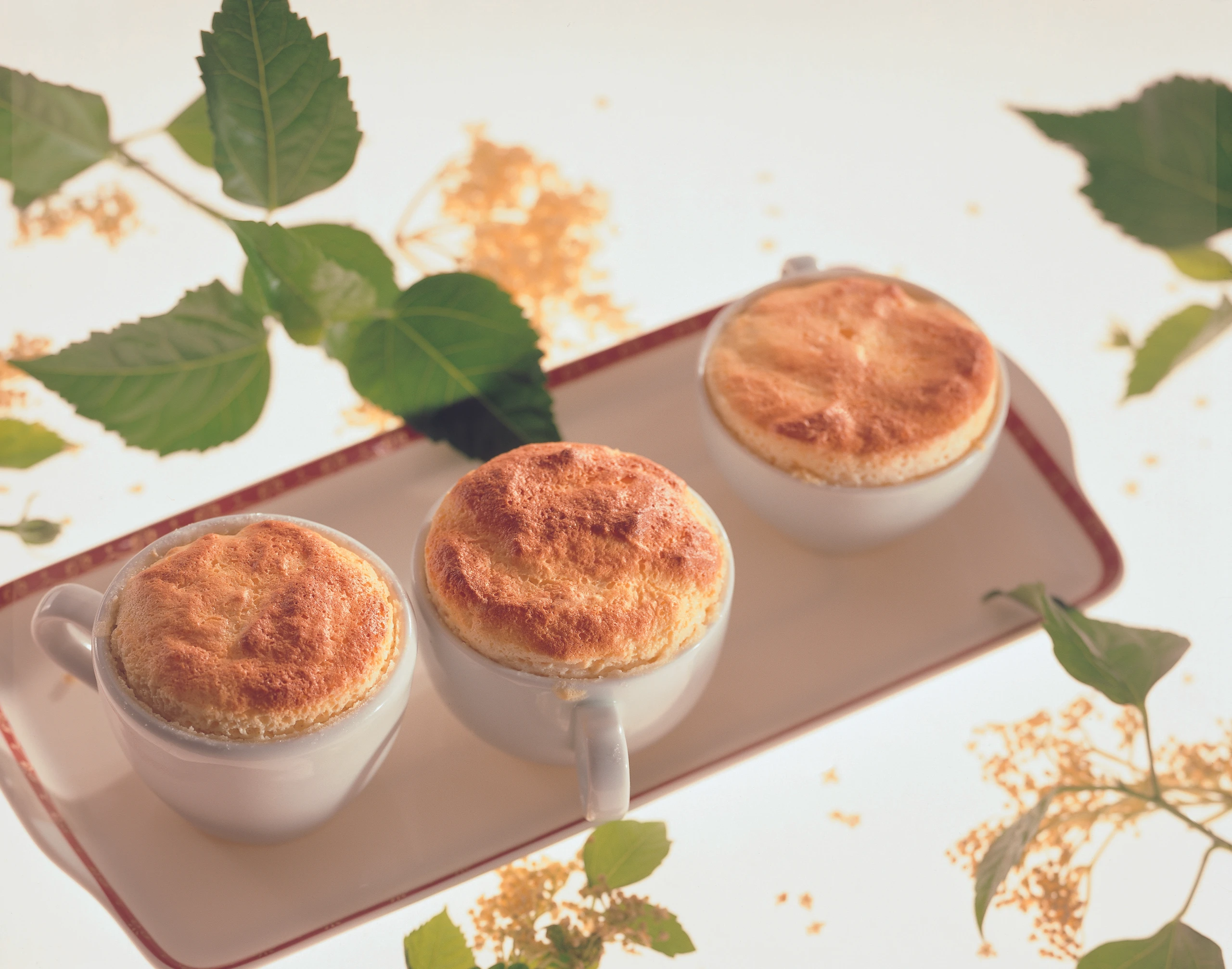 Holunder-Topfensoufflé