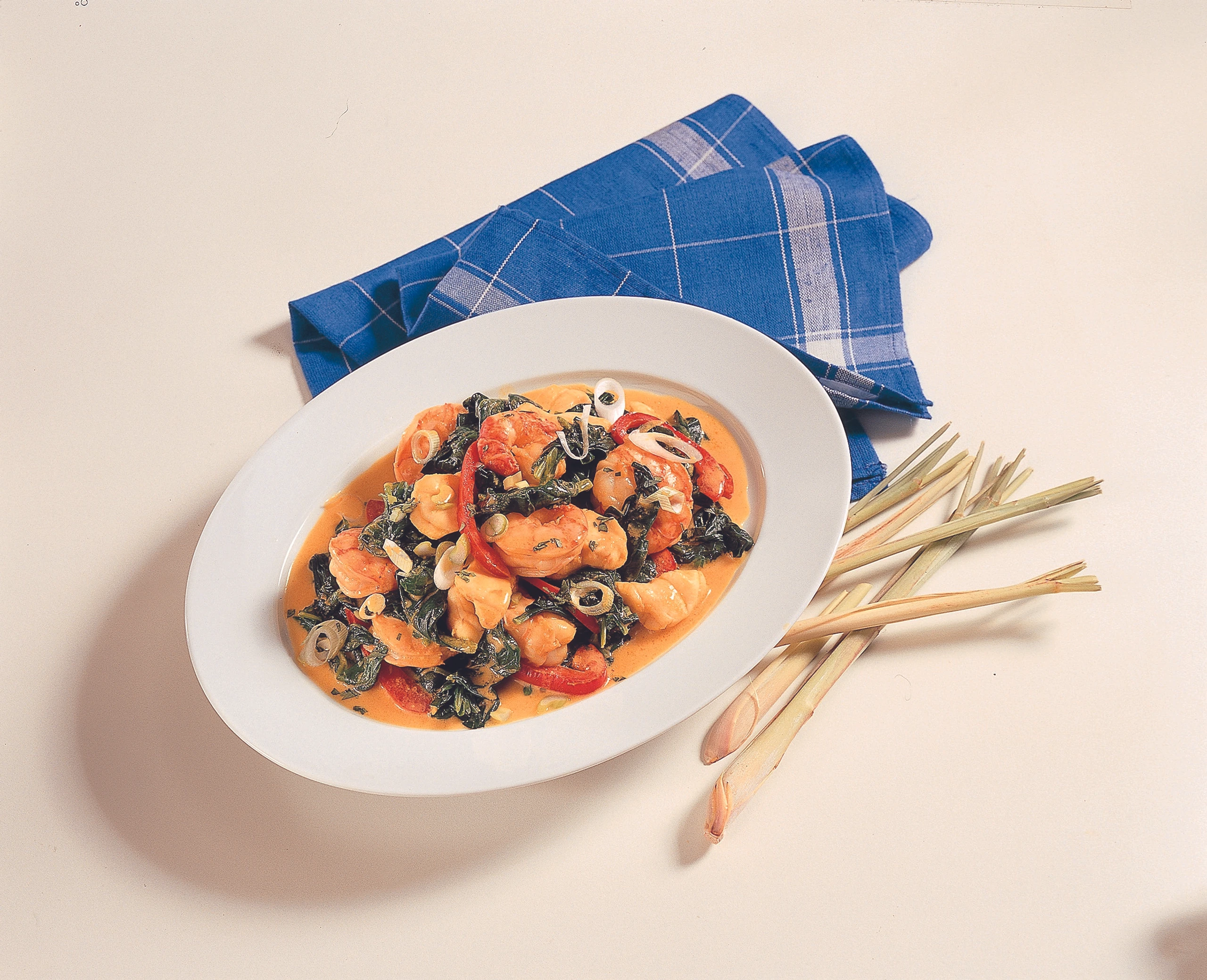 Fisch-Garnelen-Curry mit Gemüse