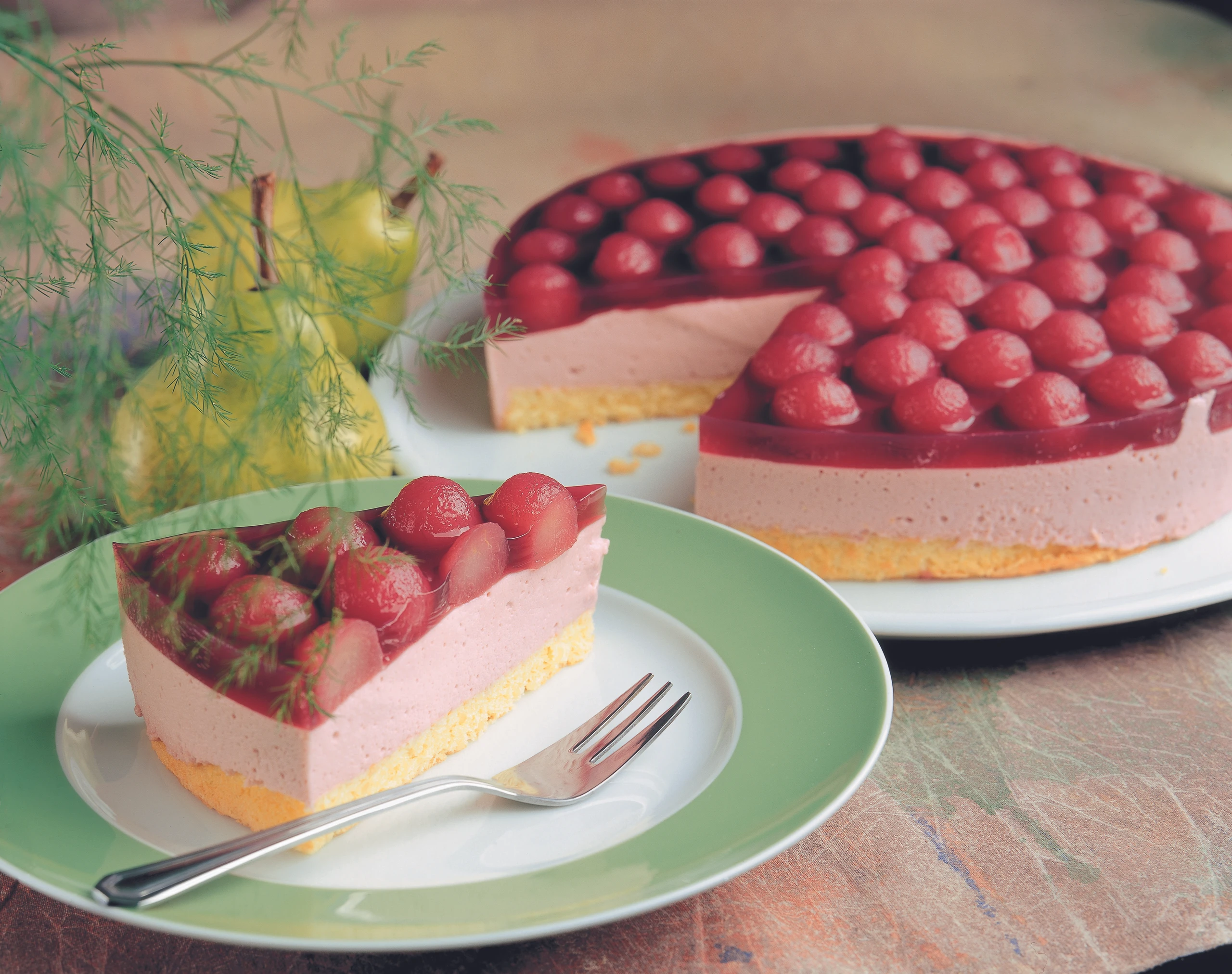 Rotwein-Birnen-Torte