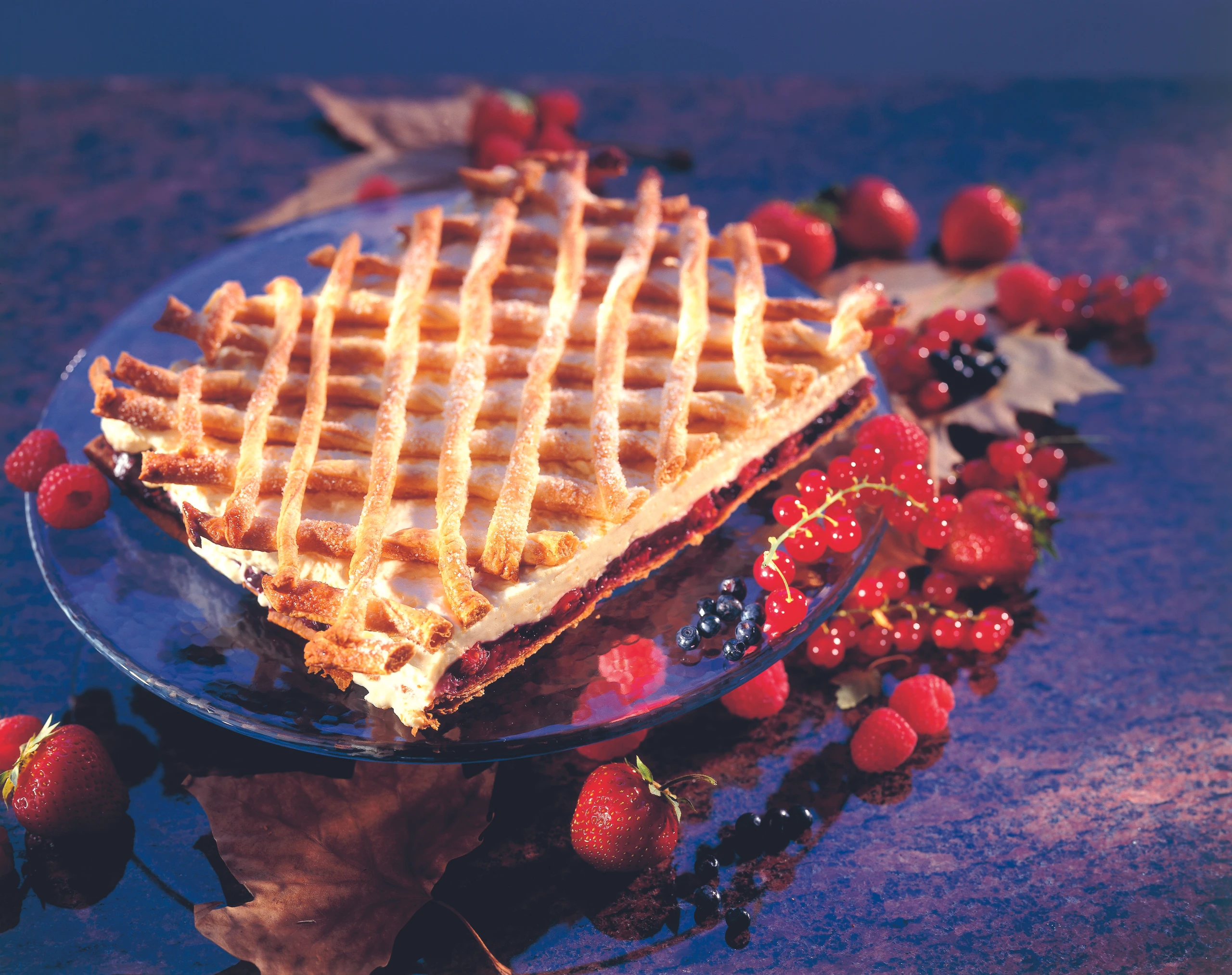 Beerenschnitte mit Oberscreme