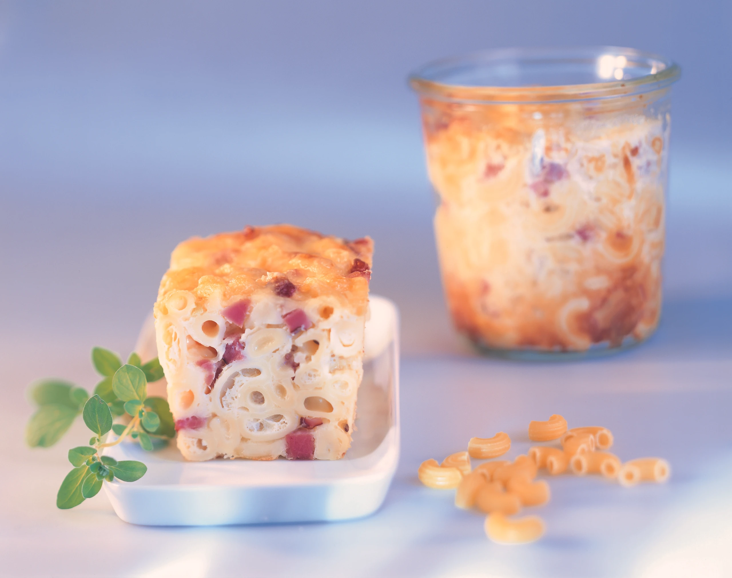 Hörnchen-Auflauf mit Selchfleisch