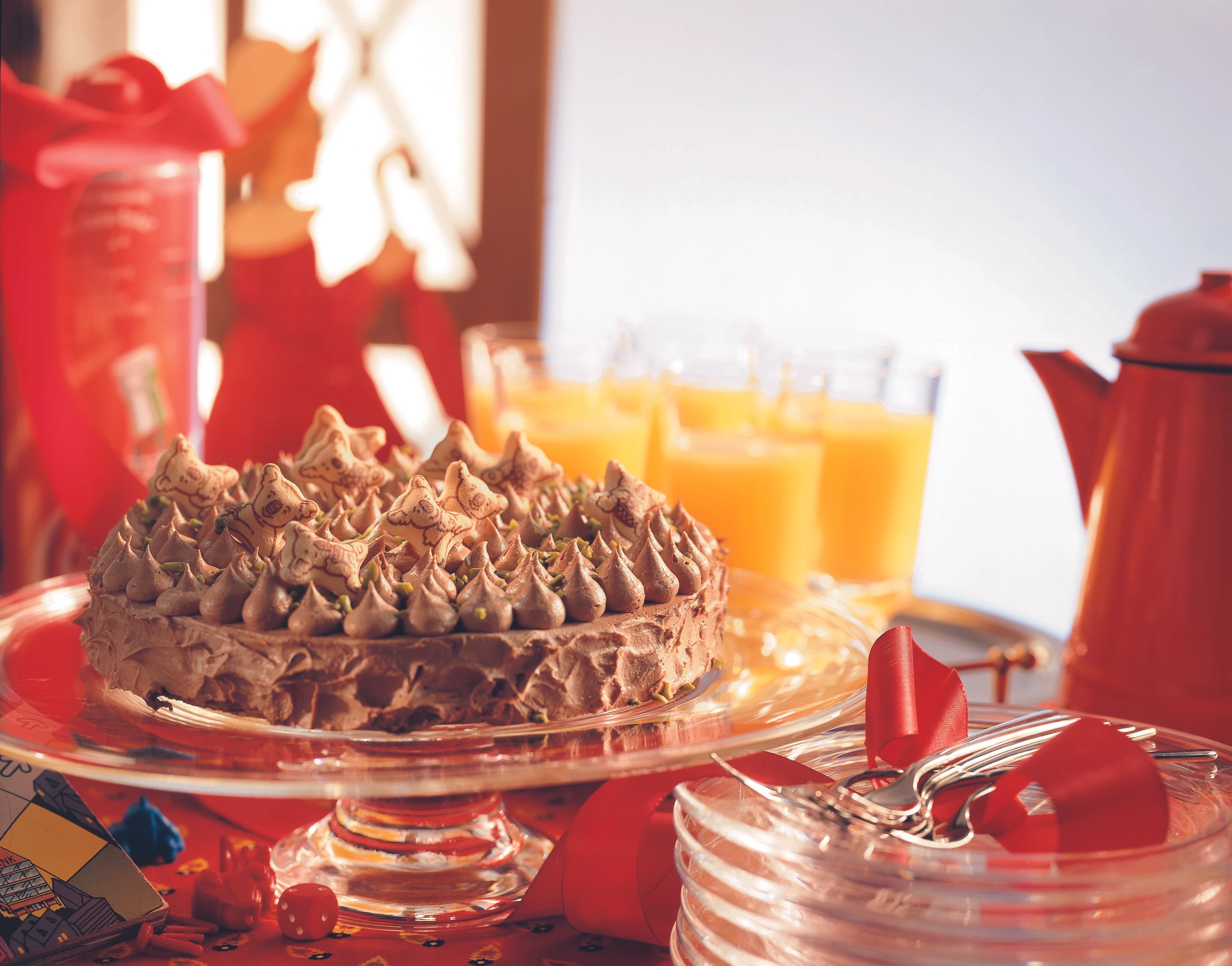 Oblatentorte mit Schokocreme