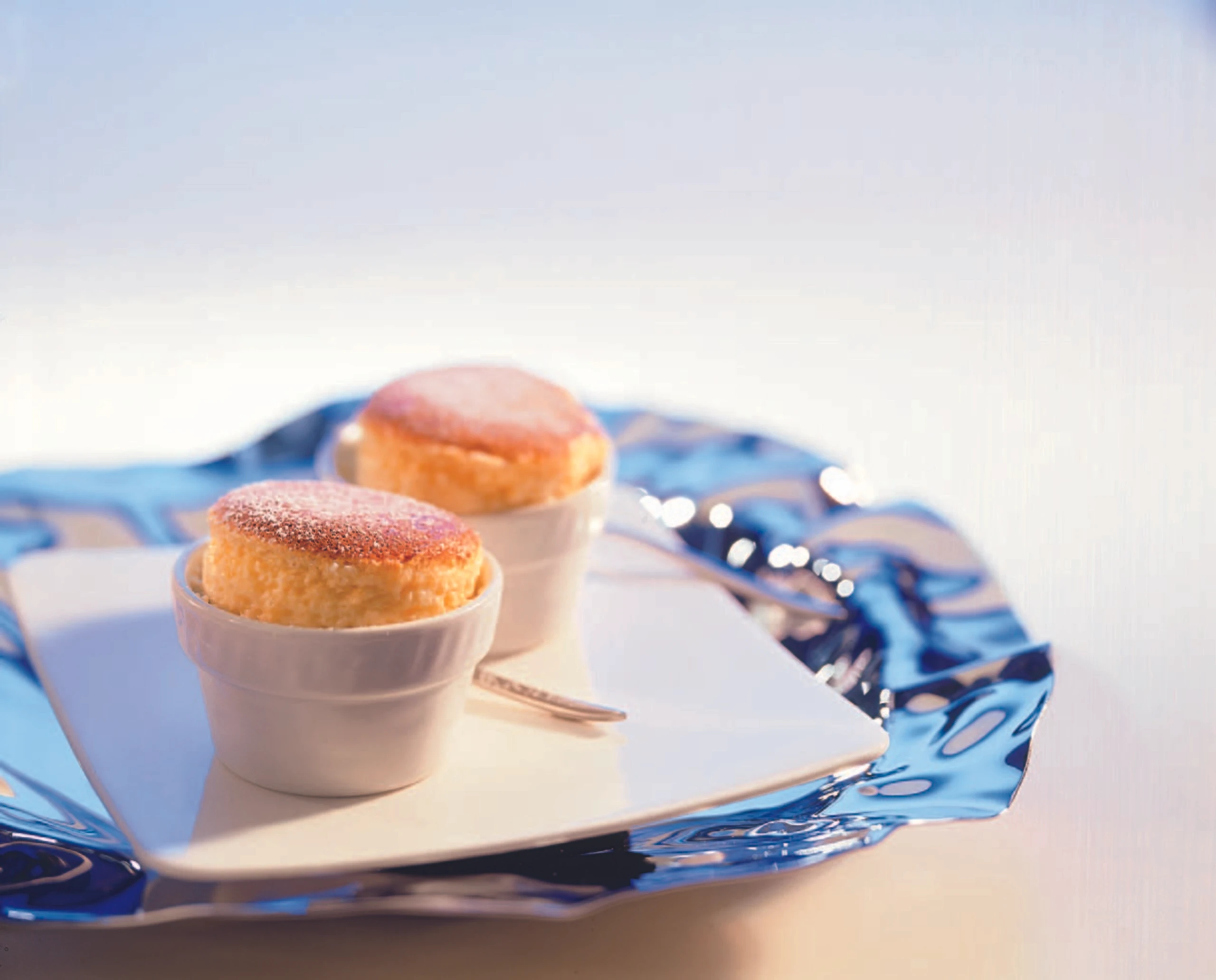 Weißes Schokosoufflé