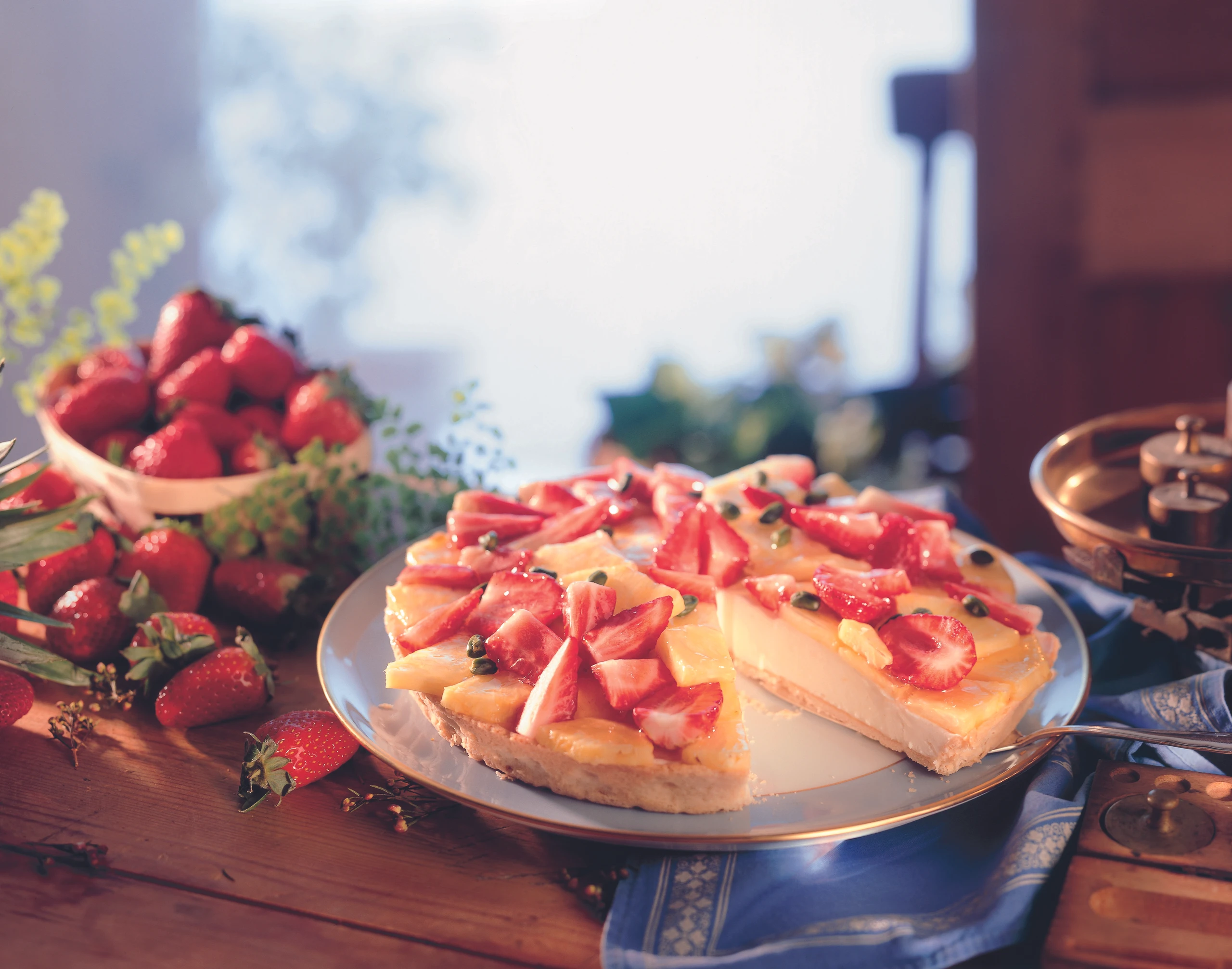 Erdbeer-Ananas-Tarte