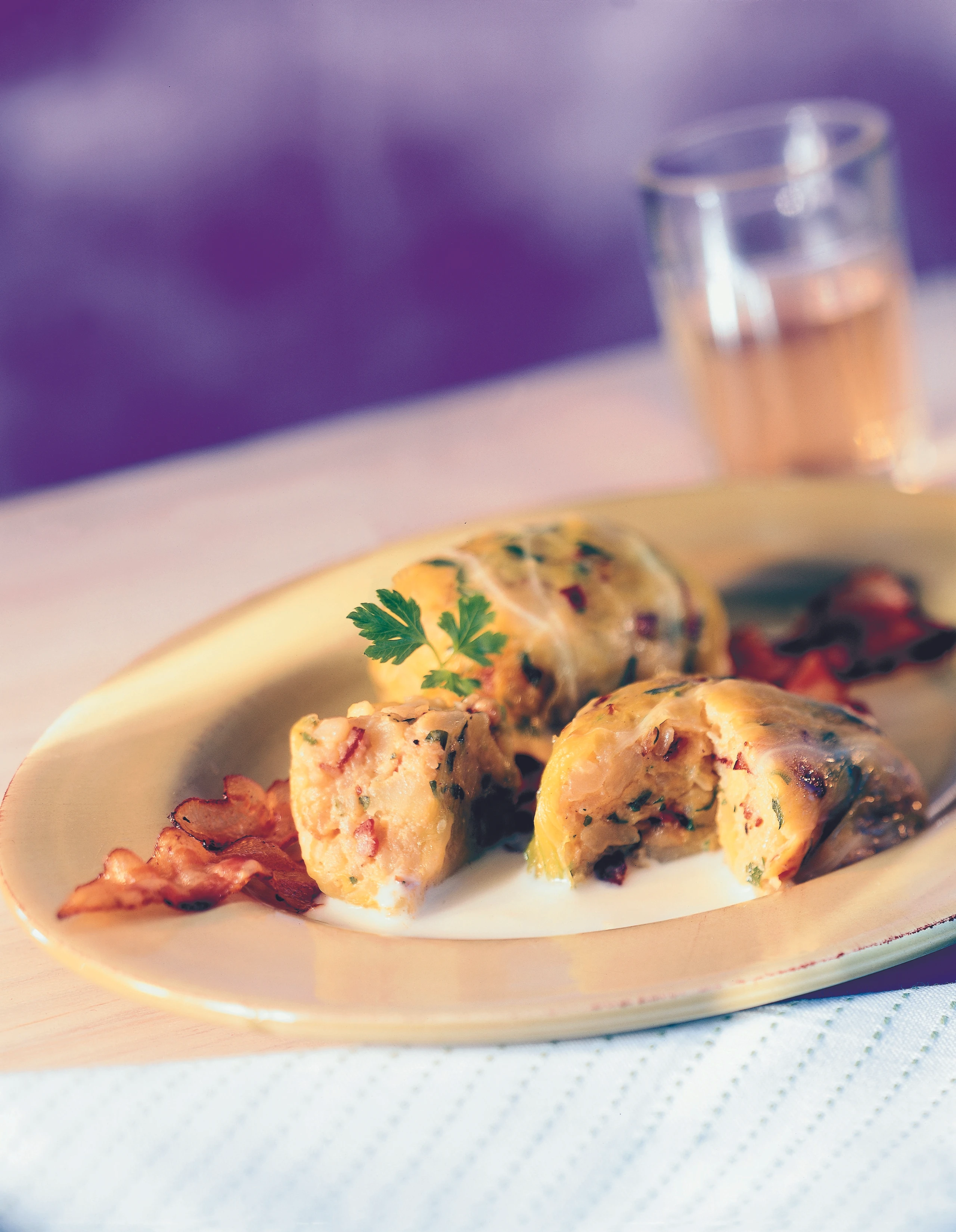 Weißkraut-Kugeln mit Speck-Erdäpfelfülle