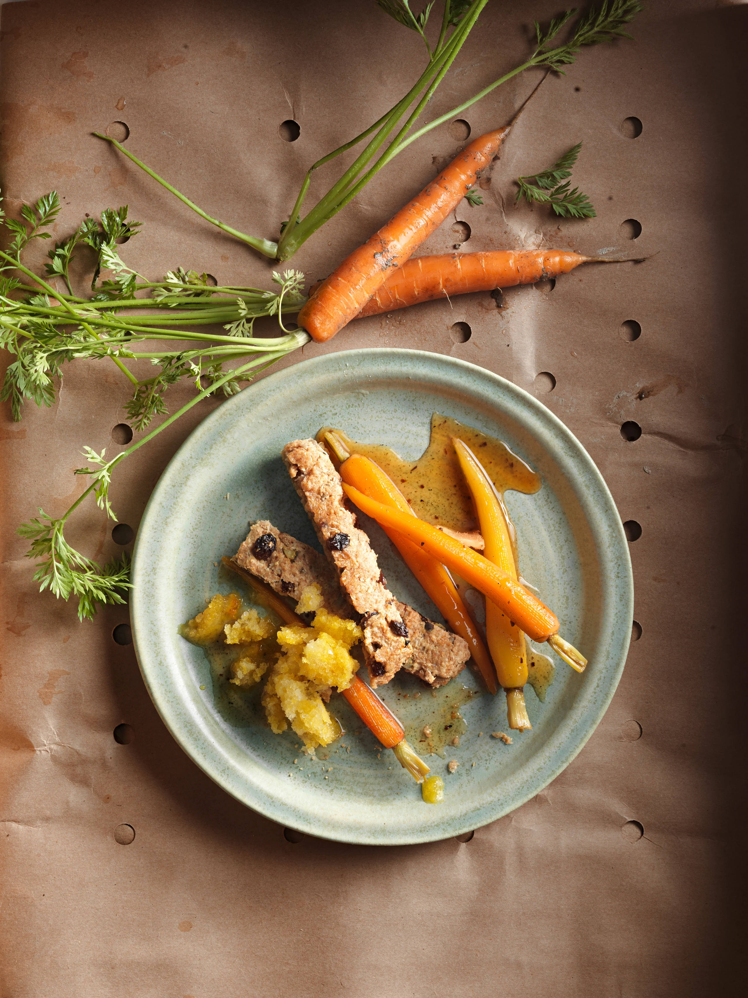 Karottendessert mit Cookies