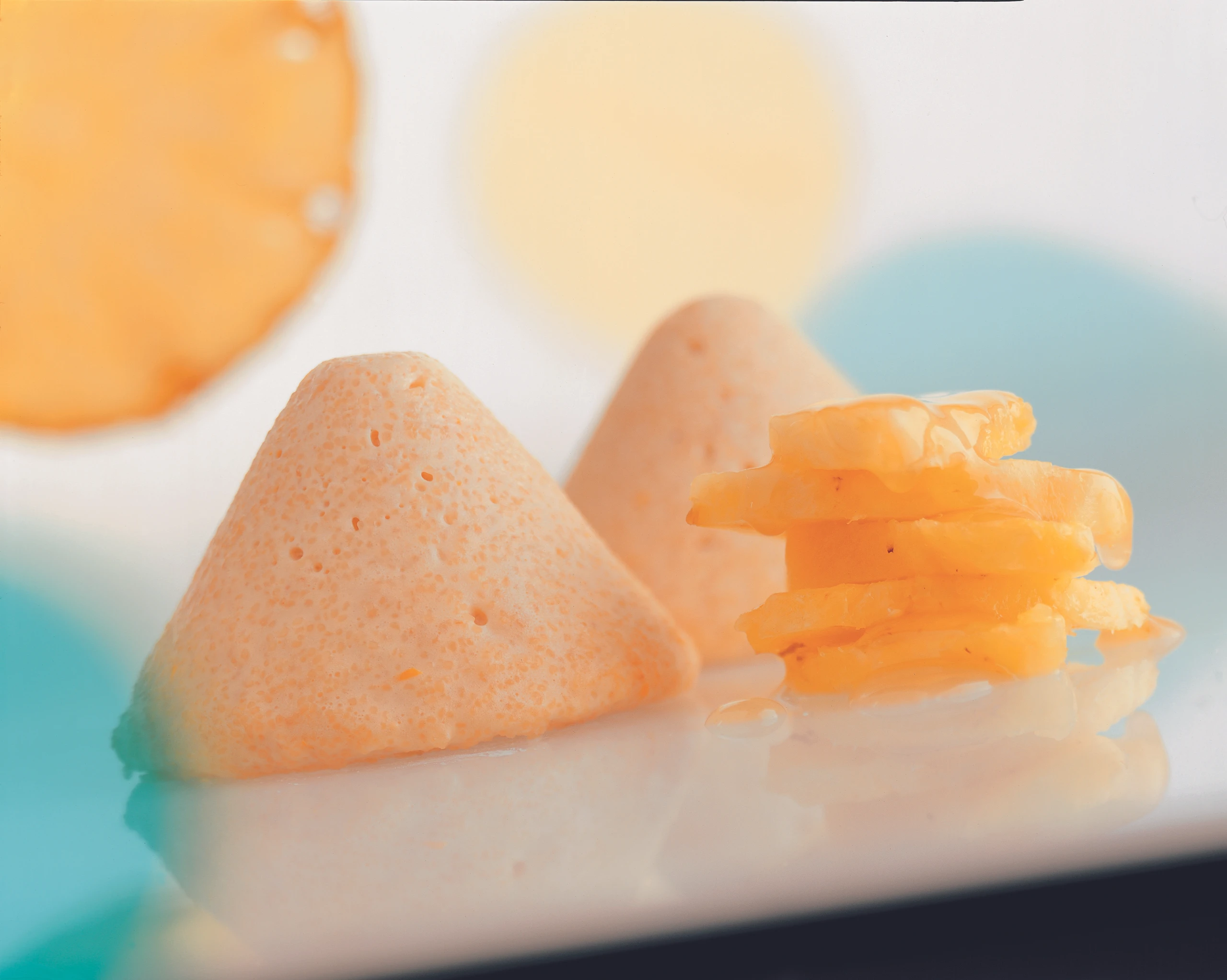 Karamellisiertes Grießflammeri mit Ananas