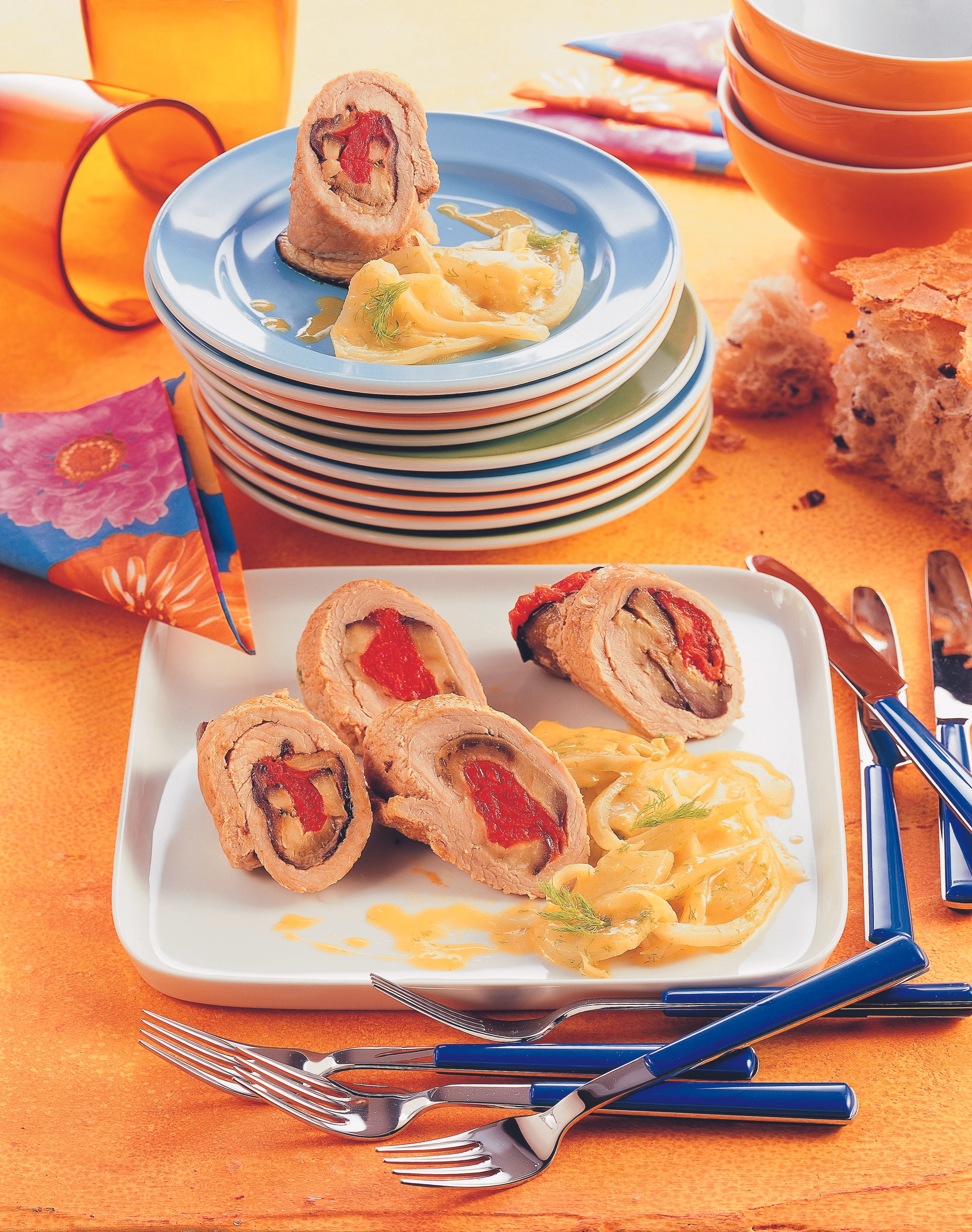 Kalbsrouladen mit Fenchelgemüse