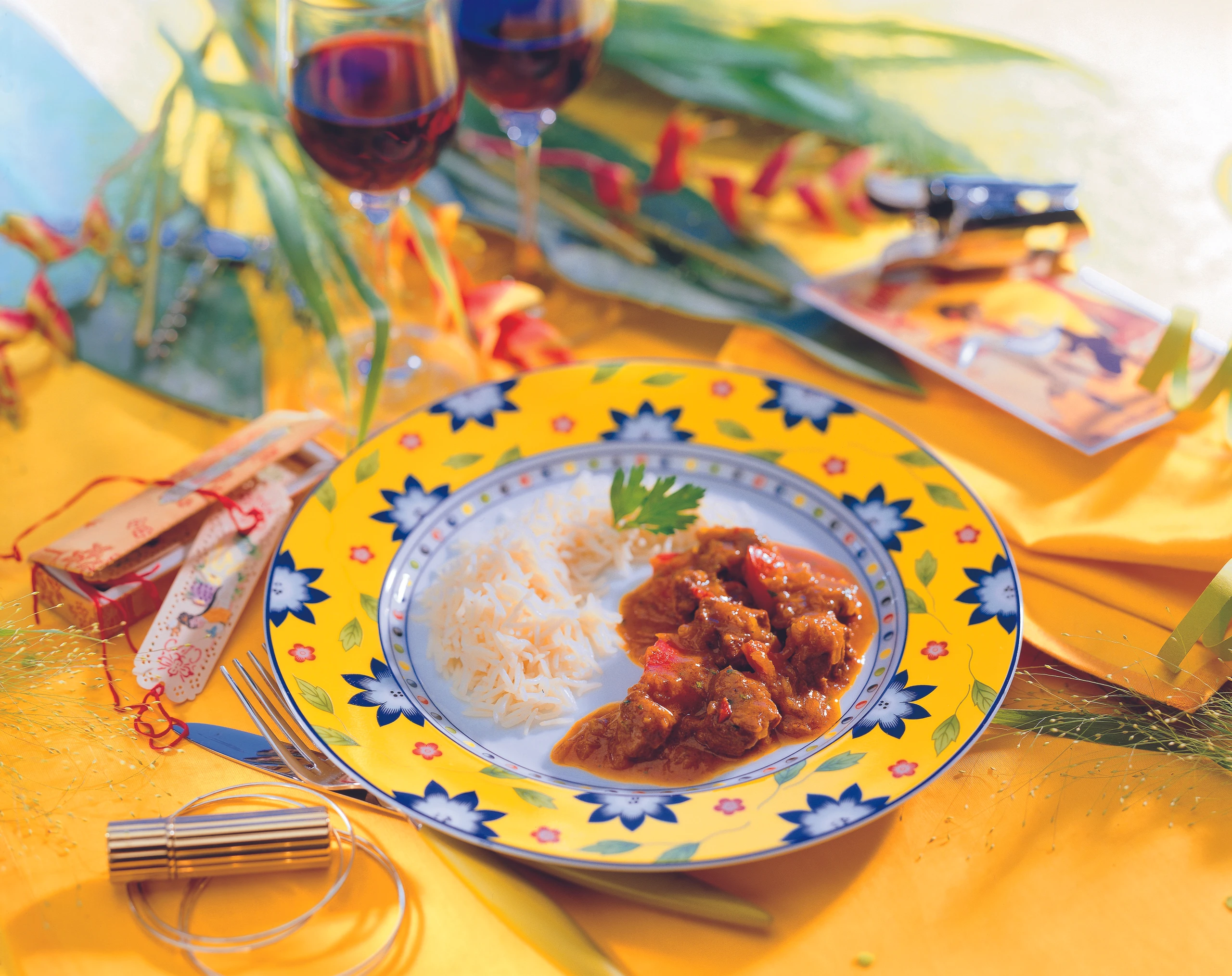 Scharfes Curry mit Rindfleisch