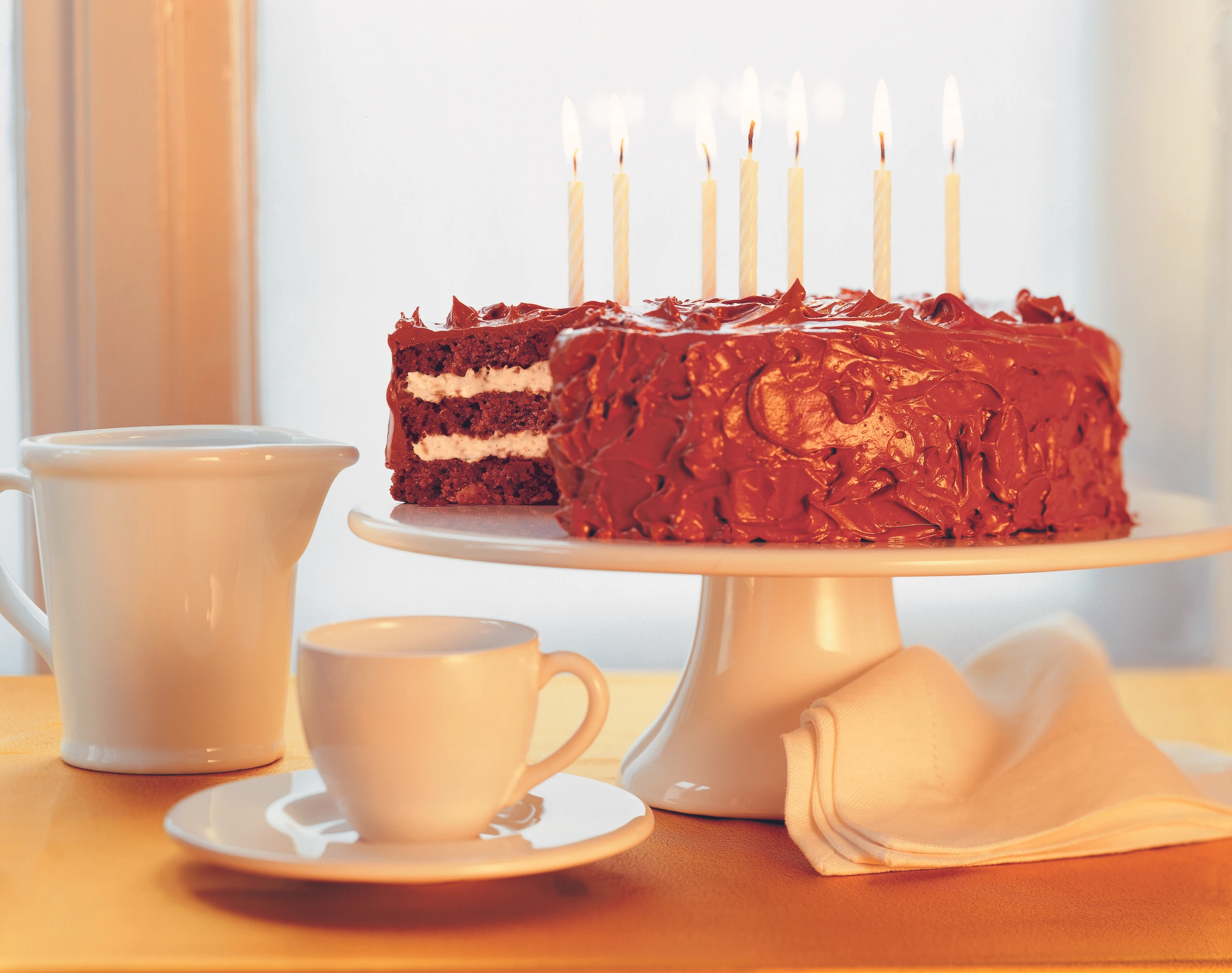 Schokoladetorte mit Vanilleobers-Creme