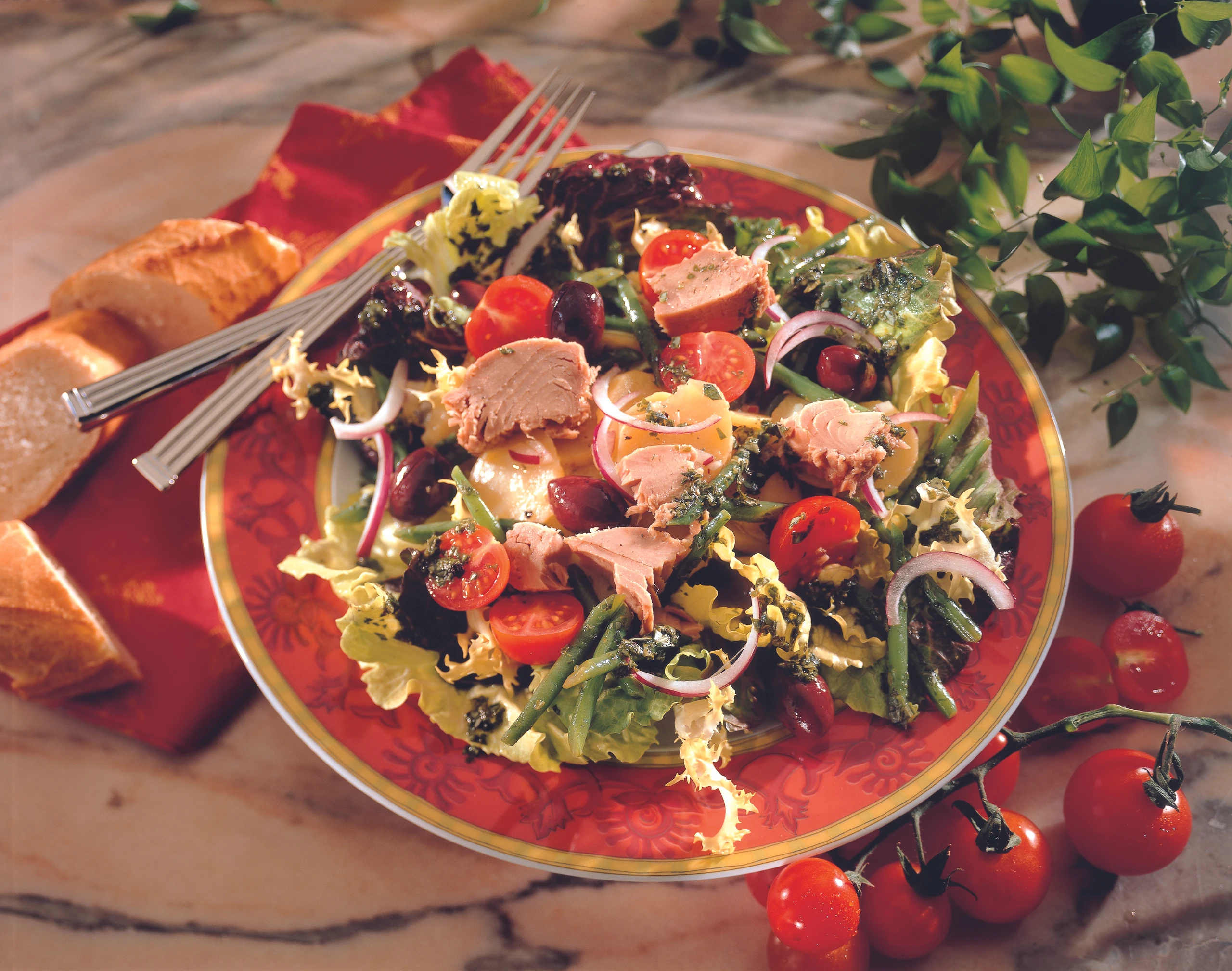 Provençalischer Kartoffelsalat mit Thunfisch