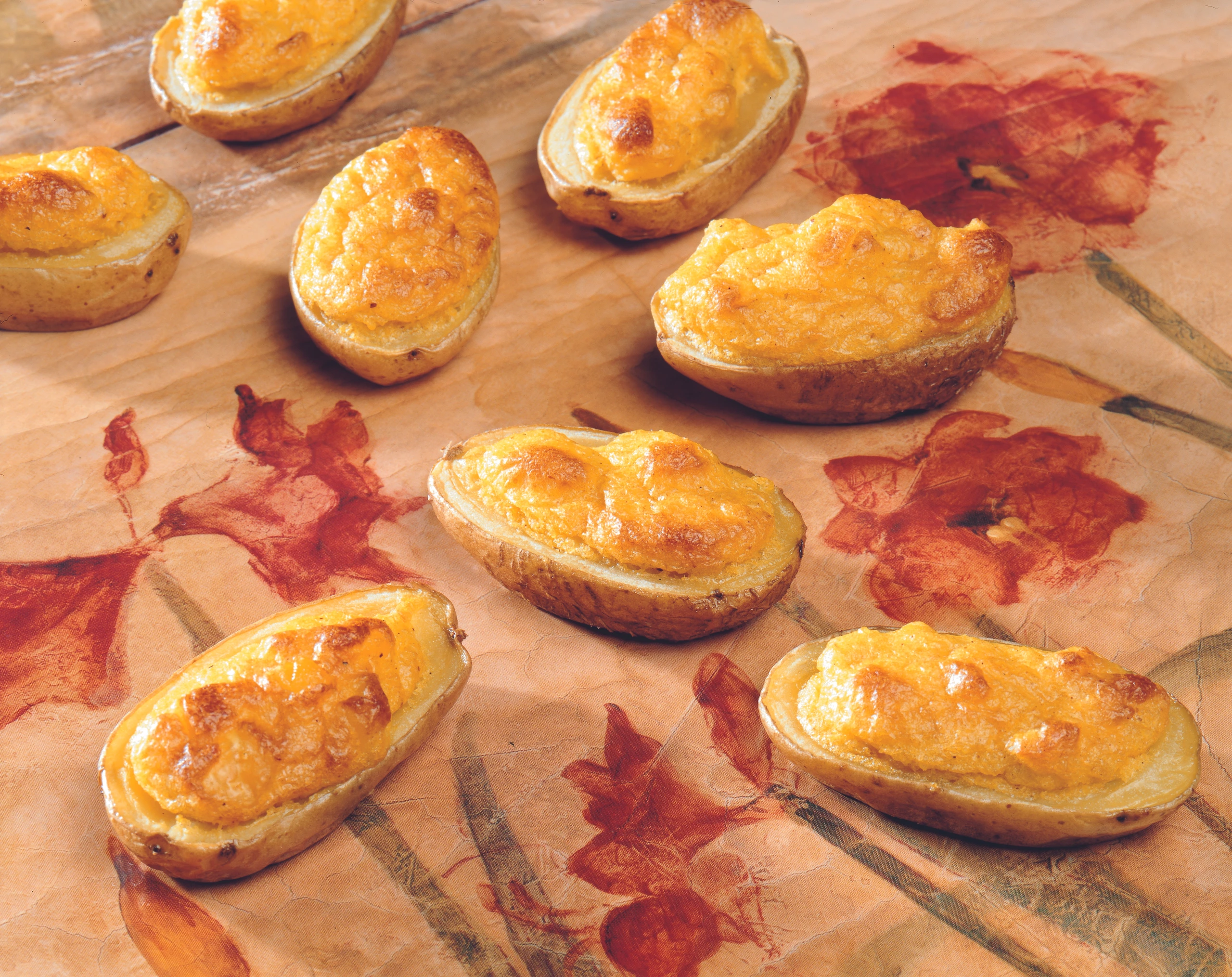 Gefüllte Kartoffeln mit Mais und Curry