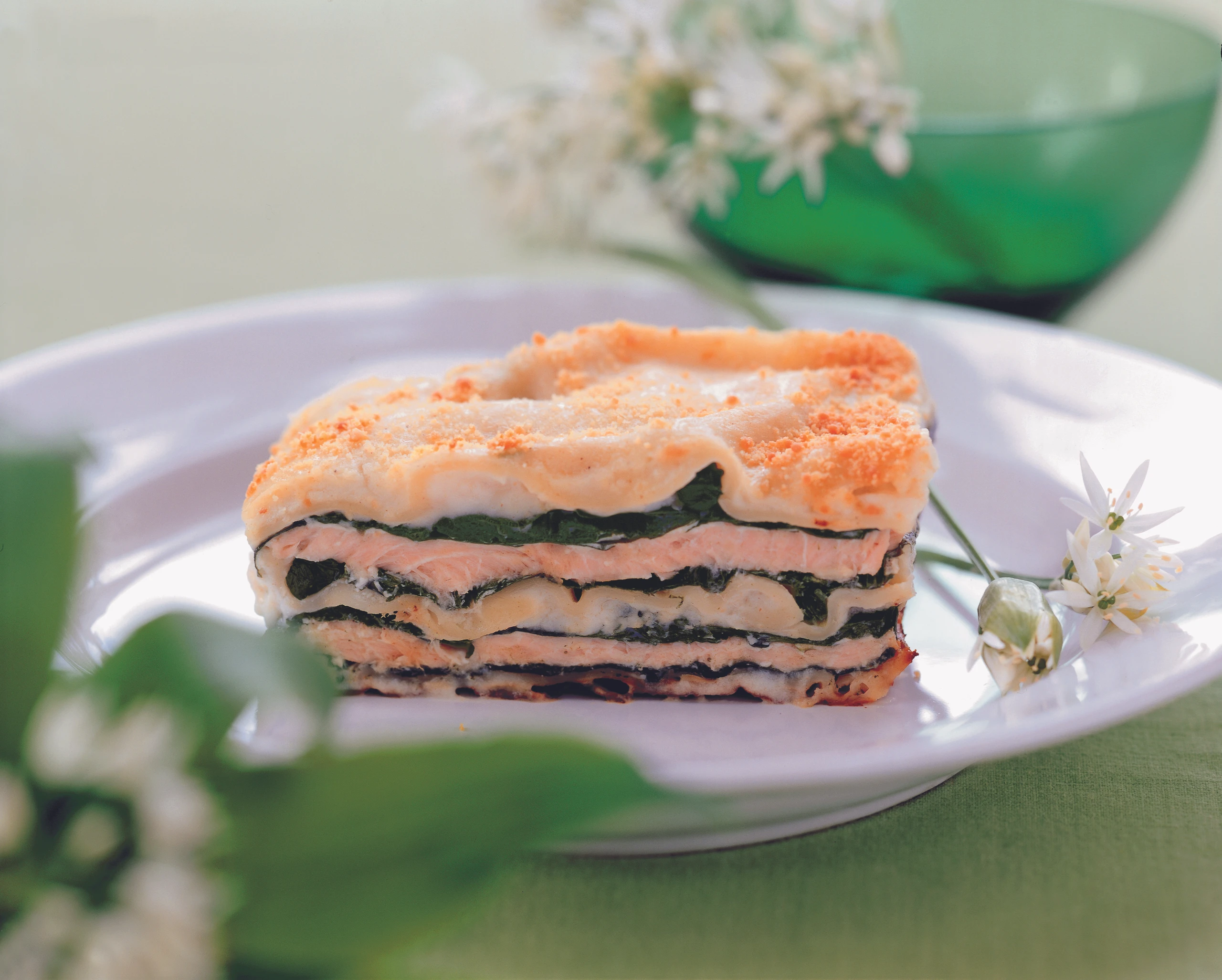 Bärlauch-Lachslasagne