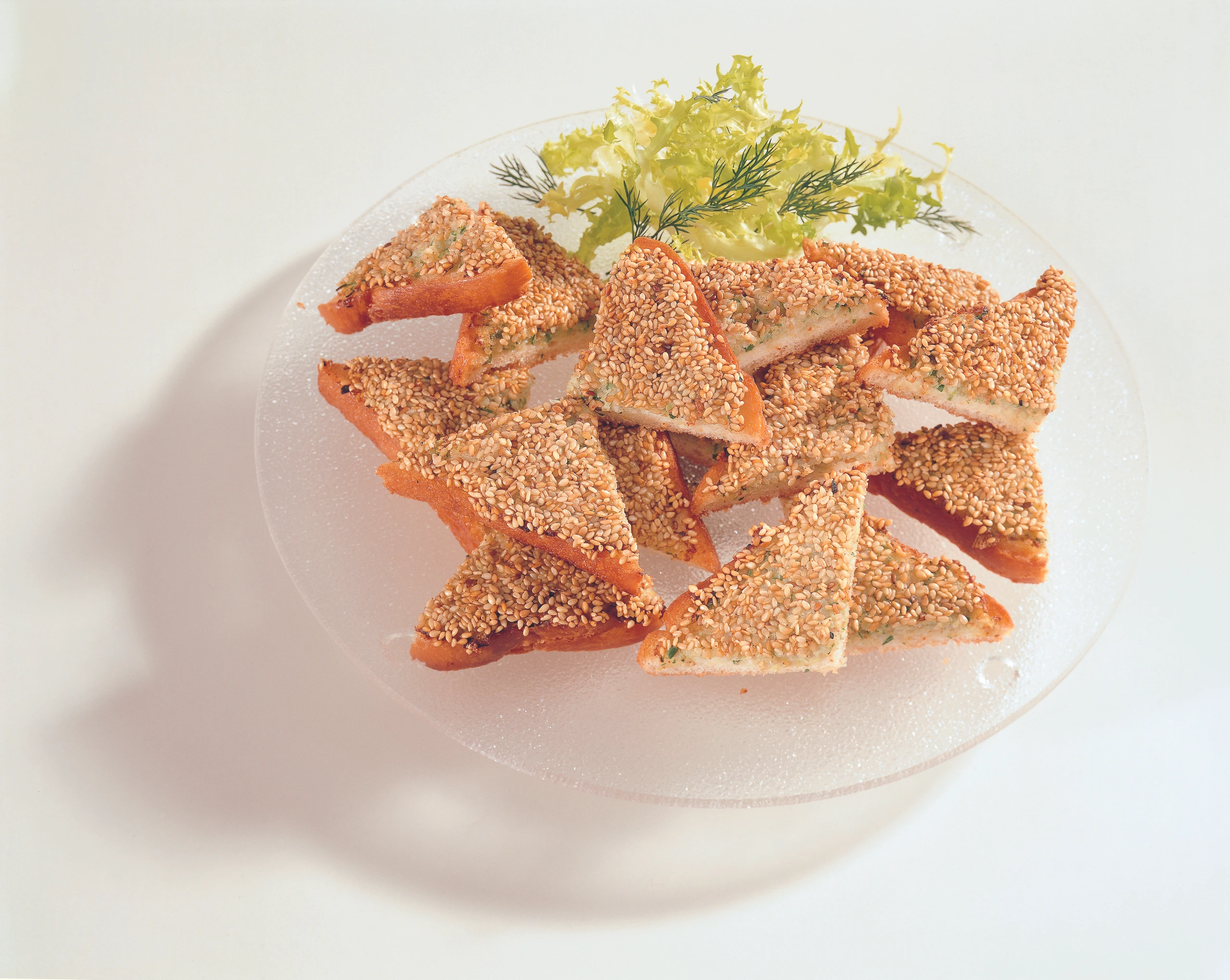 Shrimpstoasts mit Sesam