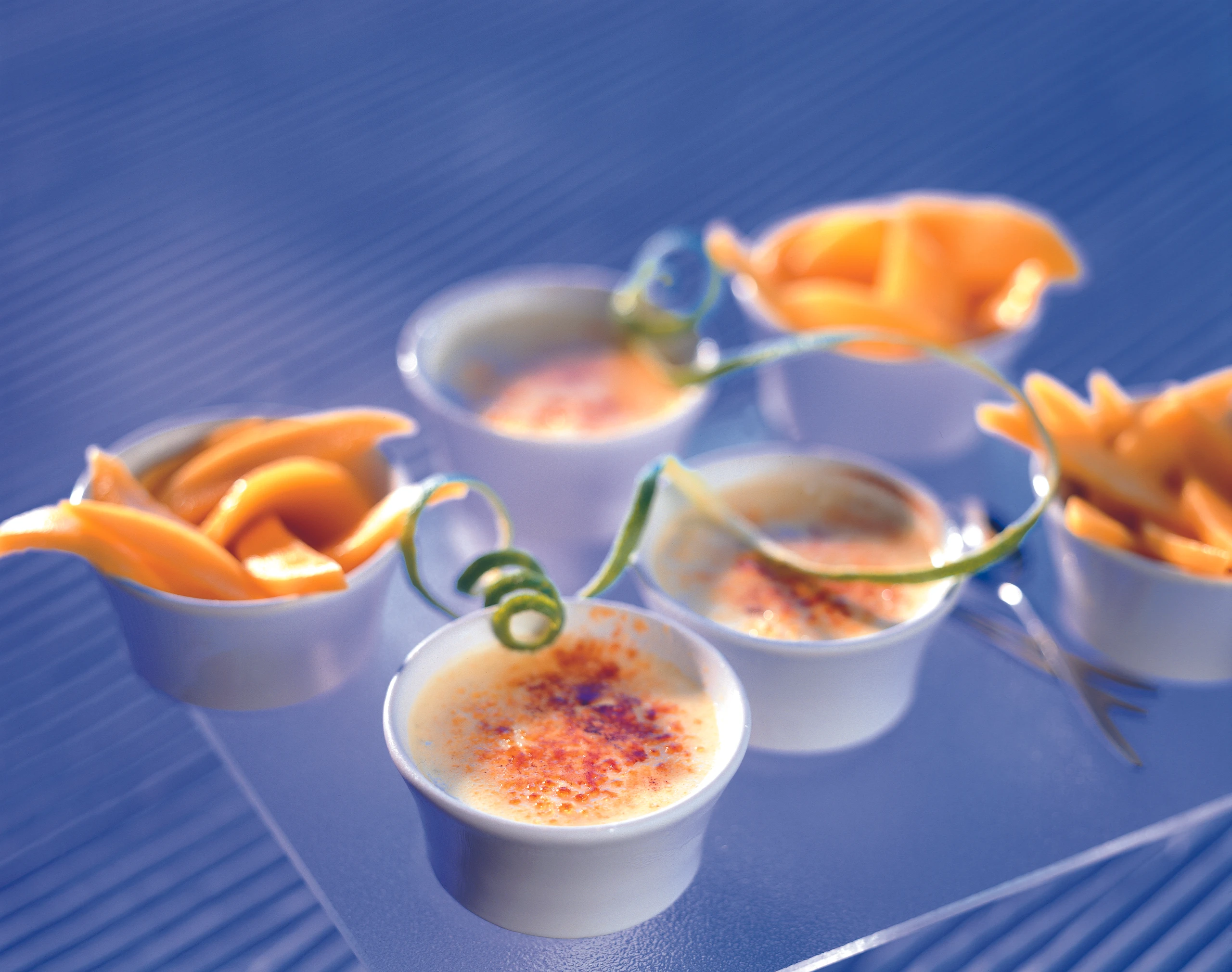 Karamellisiertes Limettenparfait