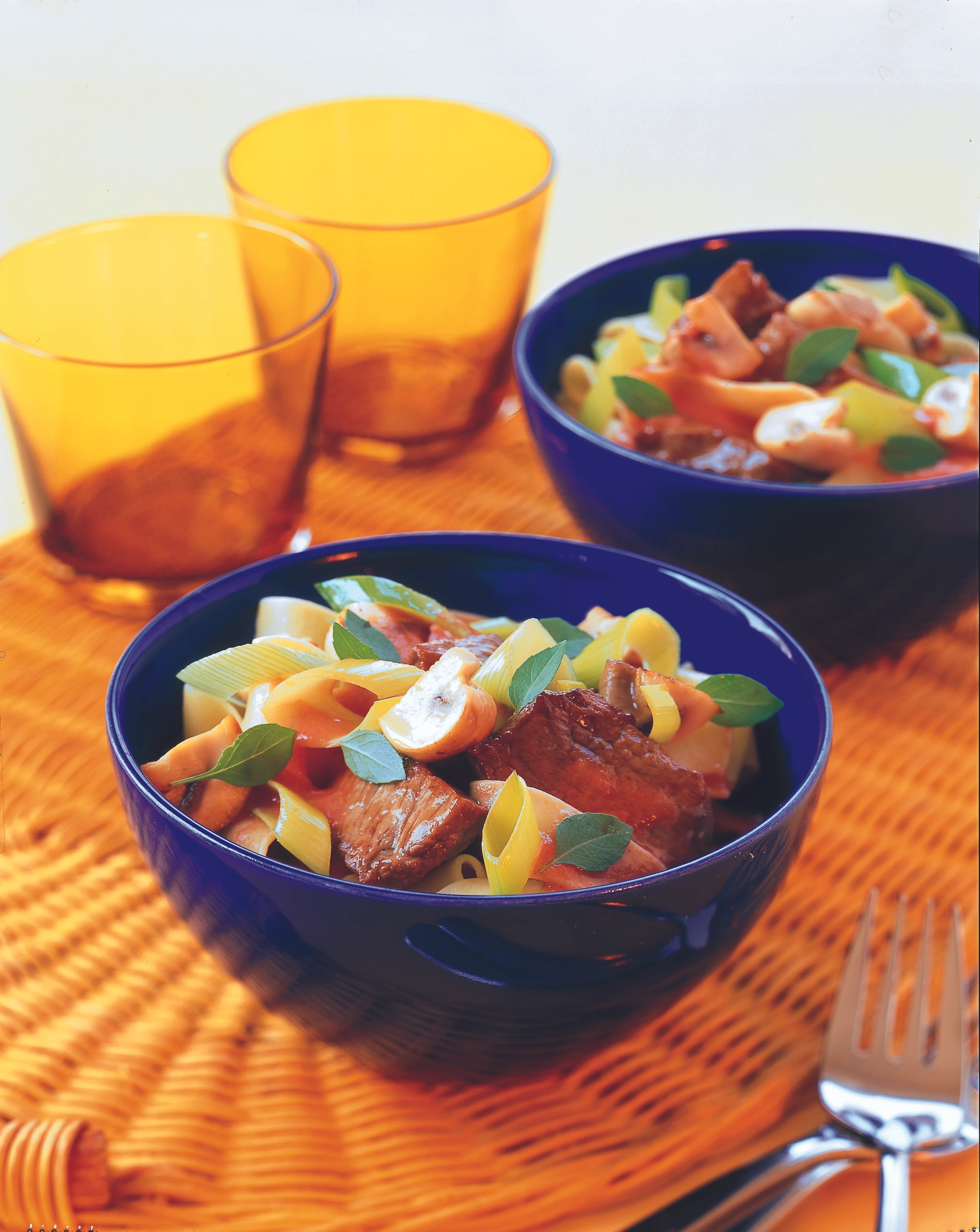 Tagliatelle mit Rindsfilet und rosa Cremesauce