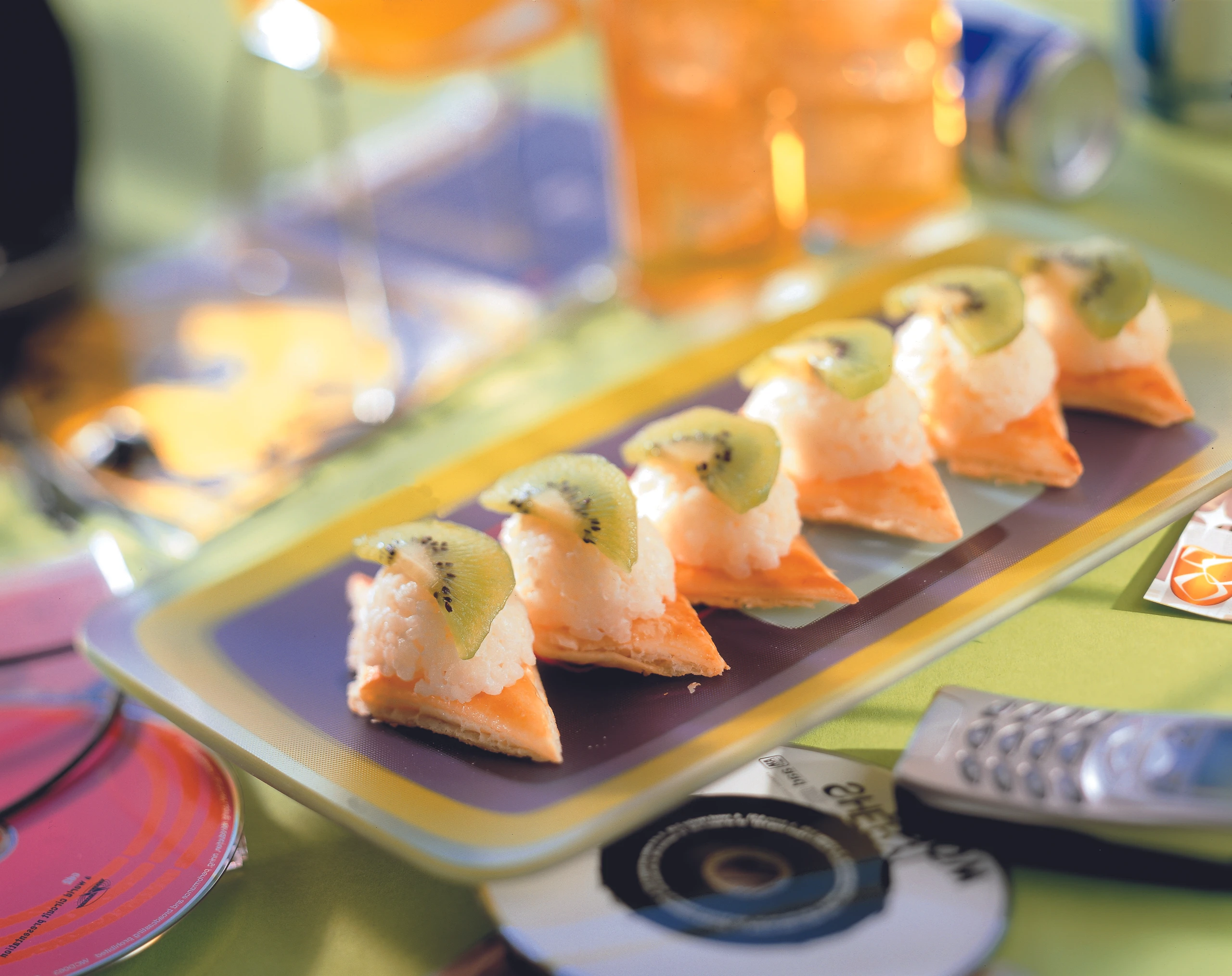 Süße Sushi mit Kiwi