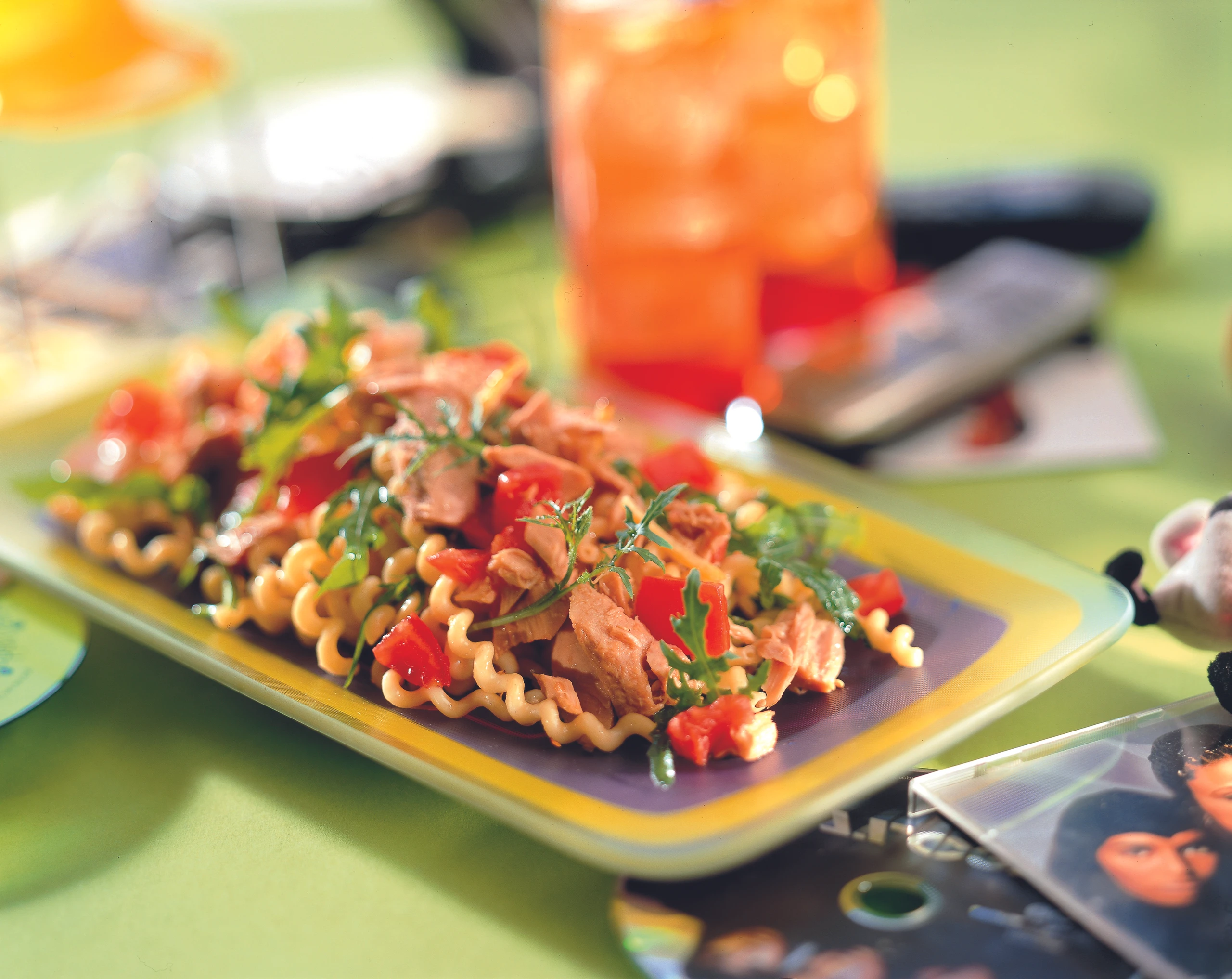 Fusilli mit Thunfisch und Sesam