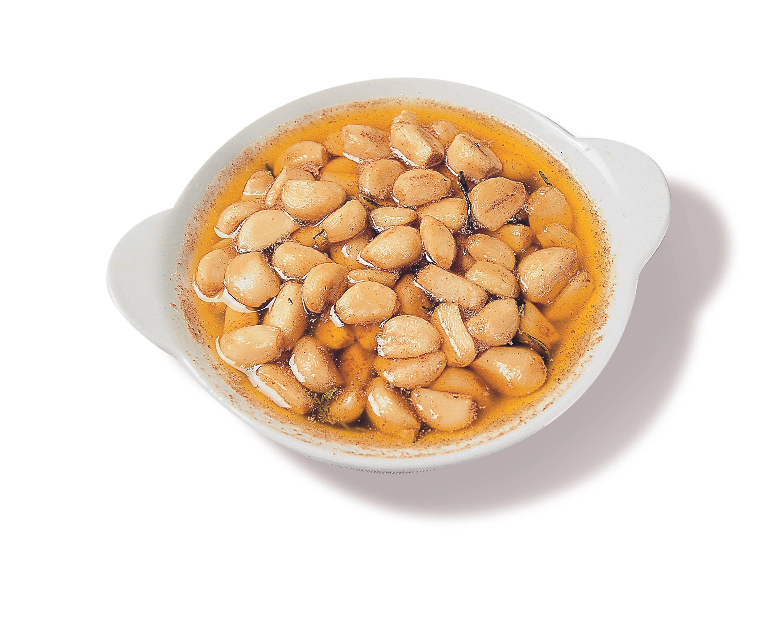 In Thymianbutter gebratener Knoblauch