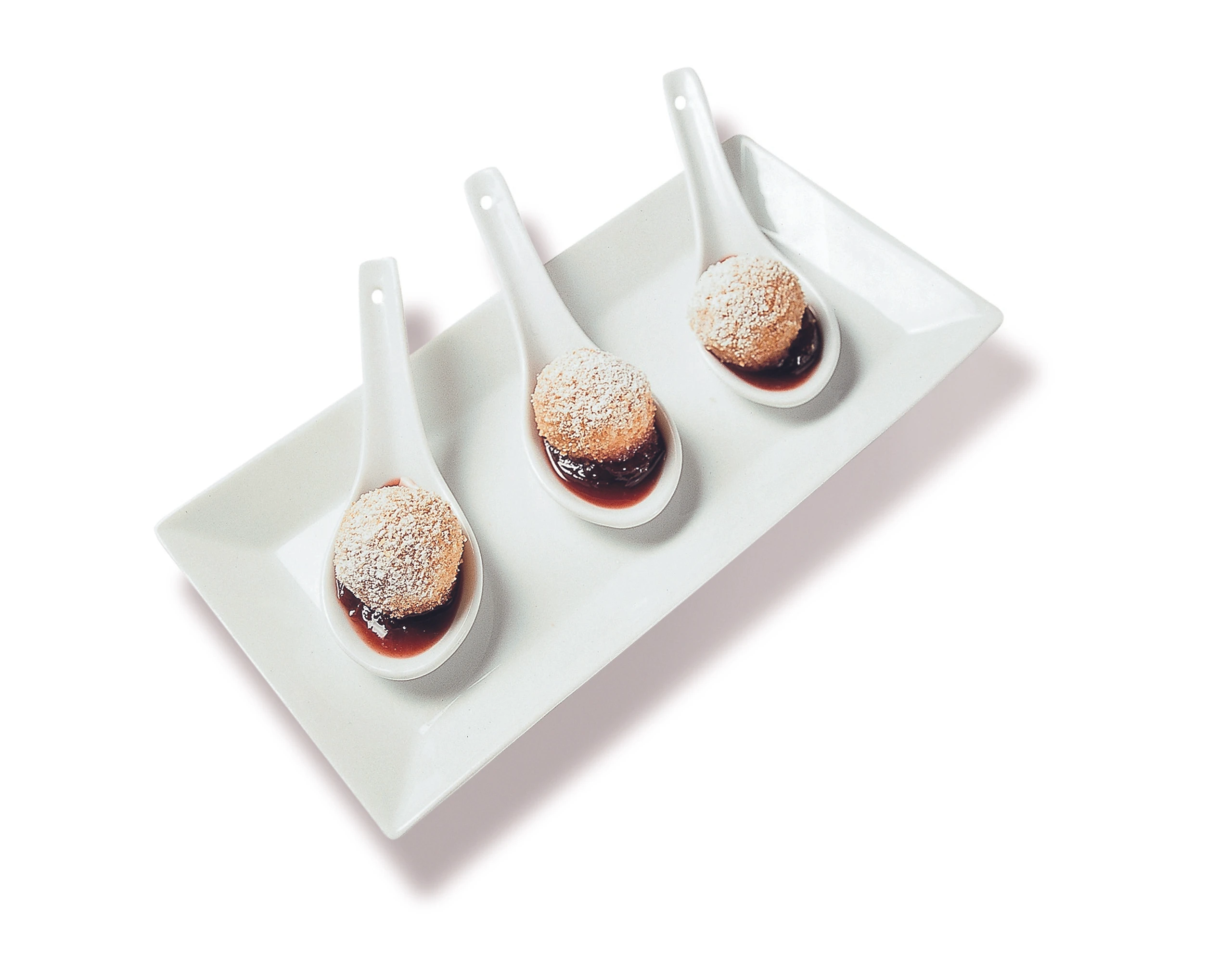 Mini-Topfenknöderl mit Butterbröseln