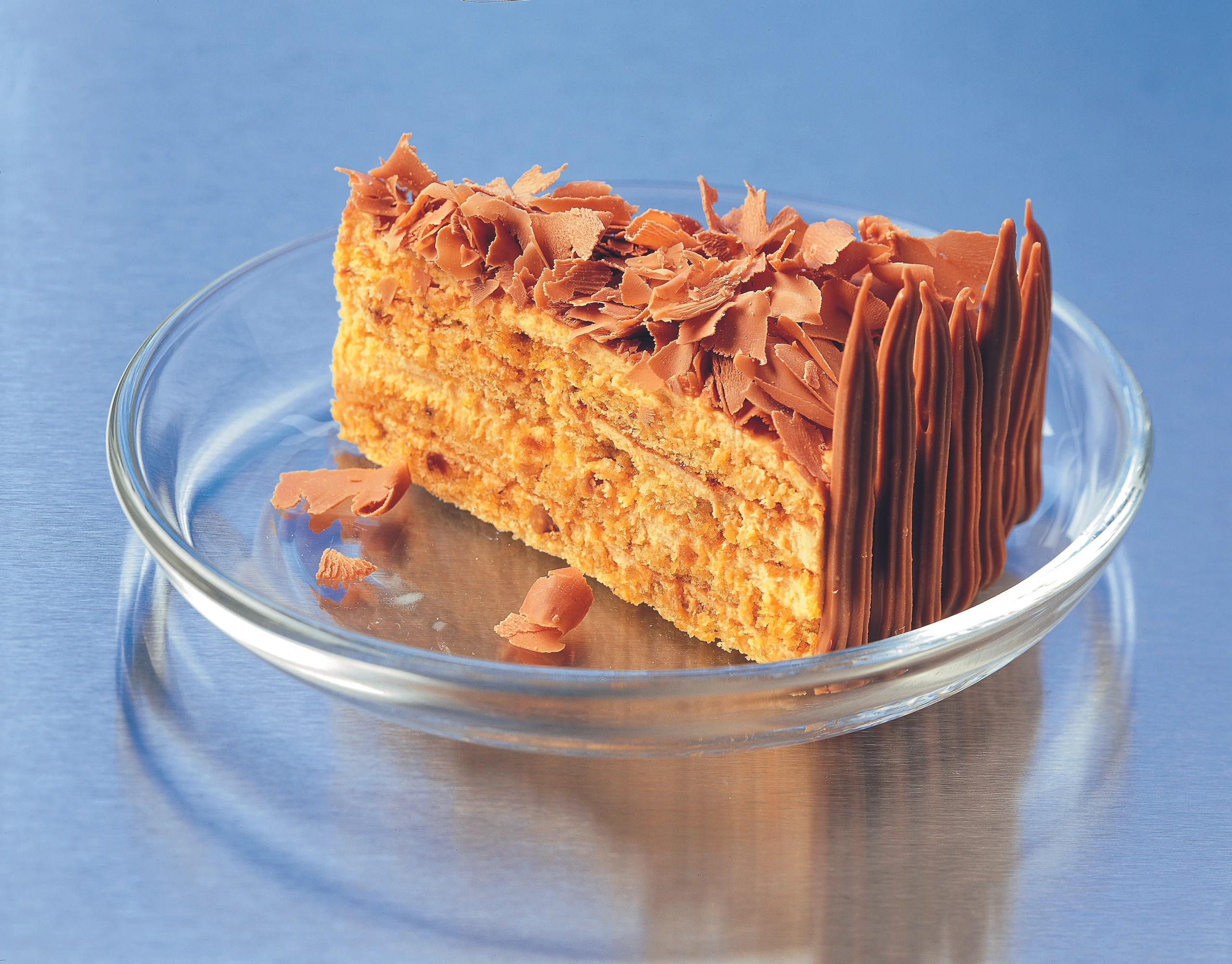 Haselnuss-Grillage-Torte mit Schokolade