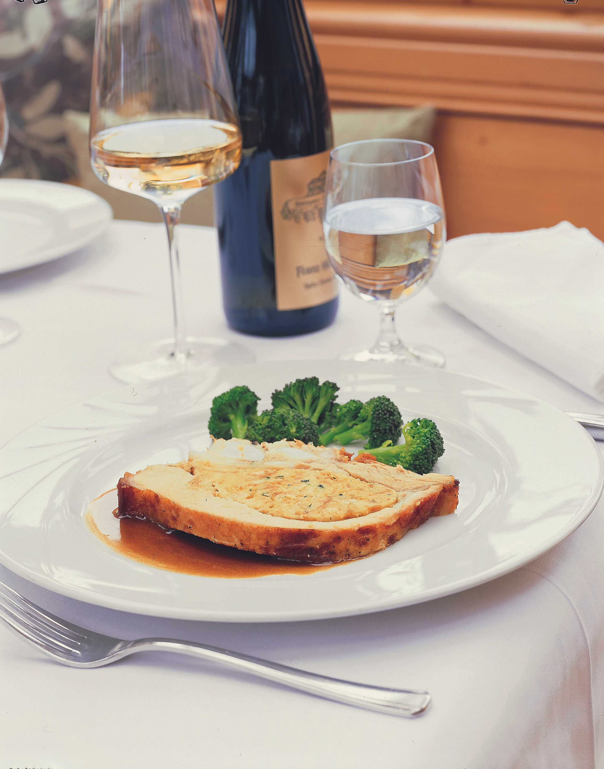 Kalbsbrust mit Semmelfülle