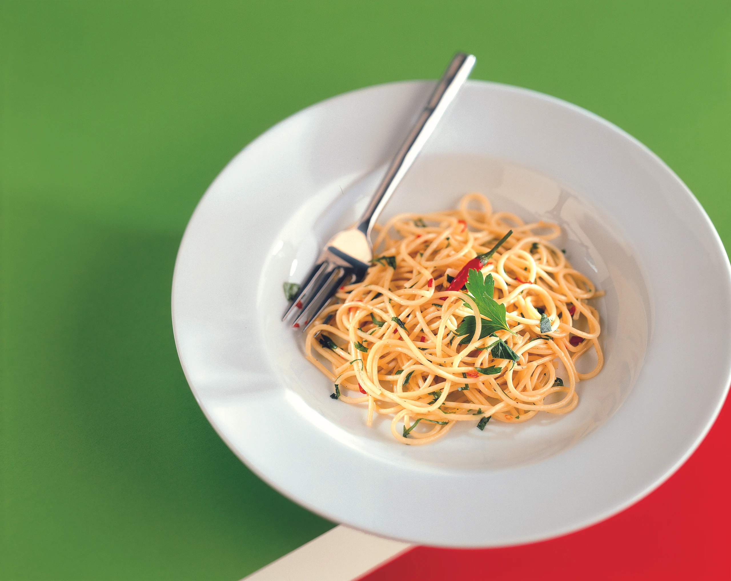 Spaghetti aglio, olio e peperoncino