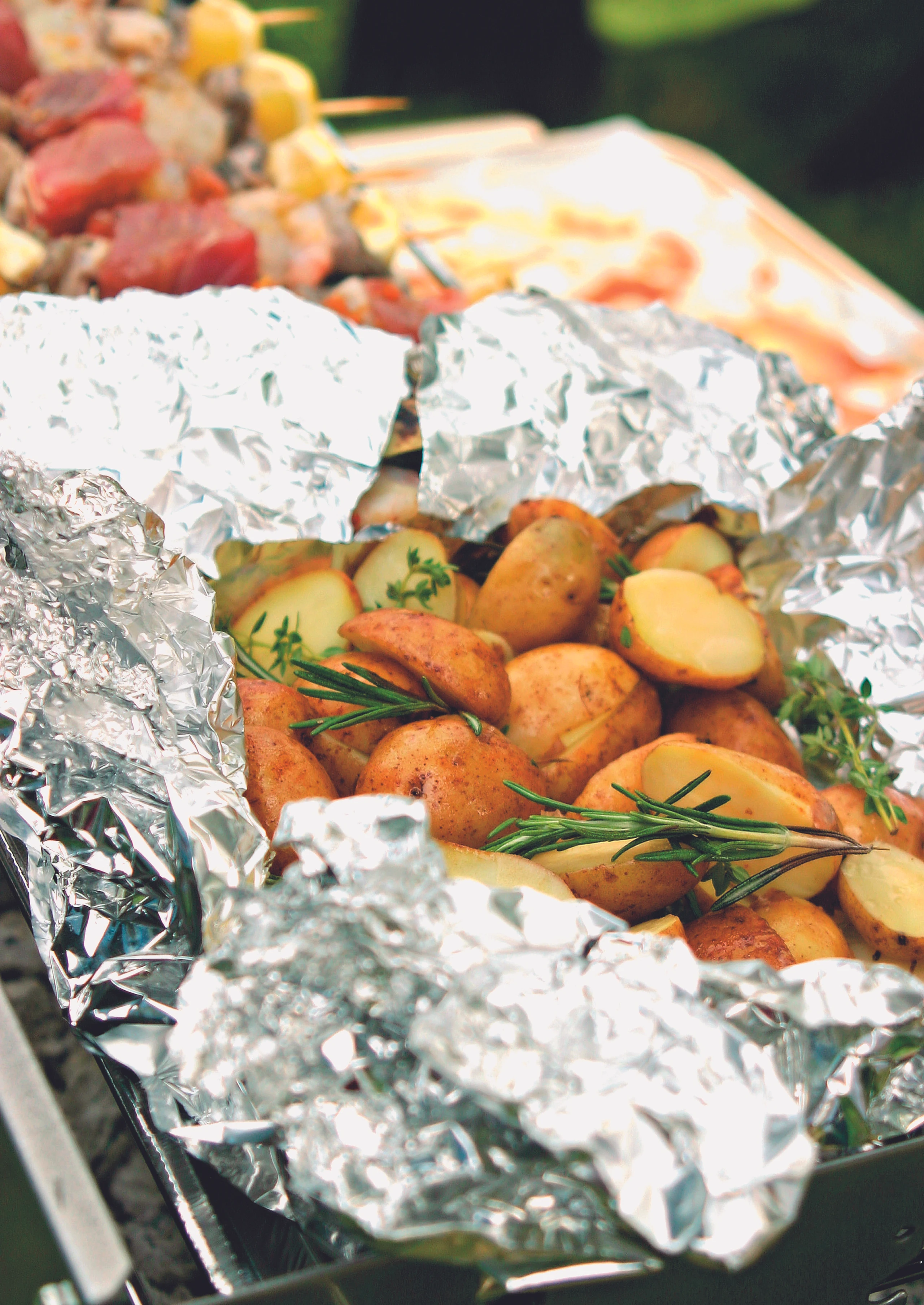 Erdäpfel in Alufolie