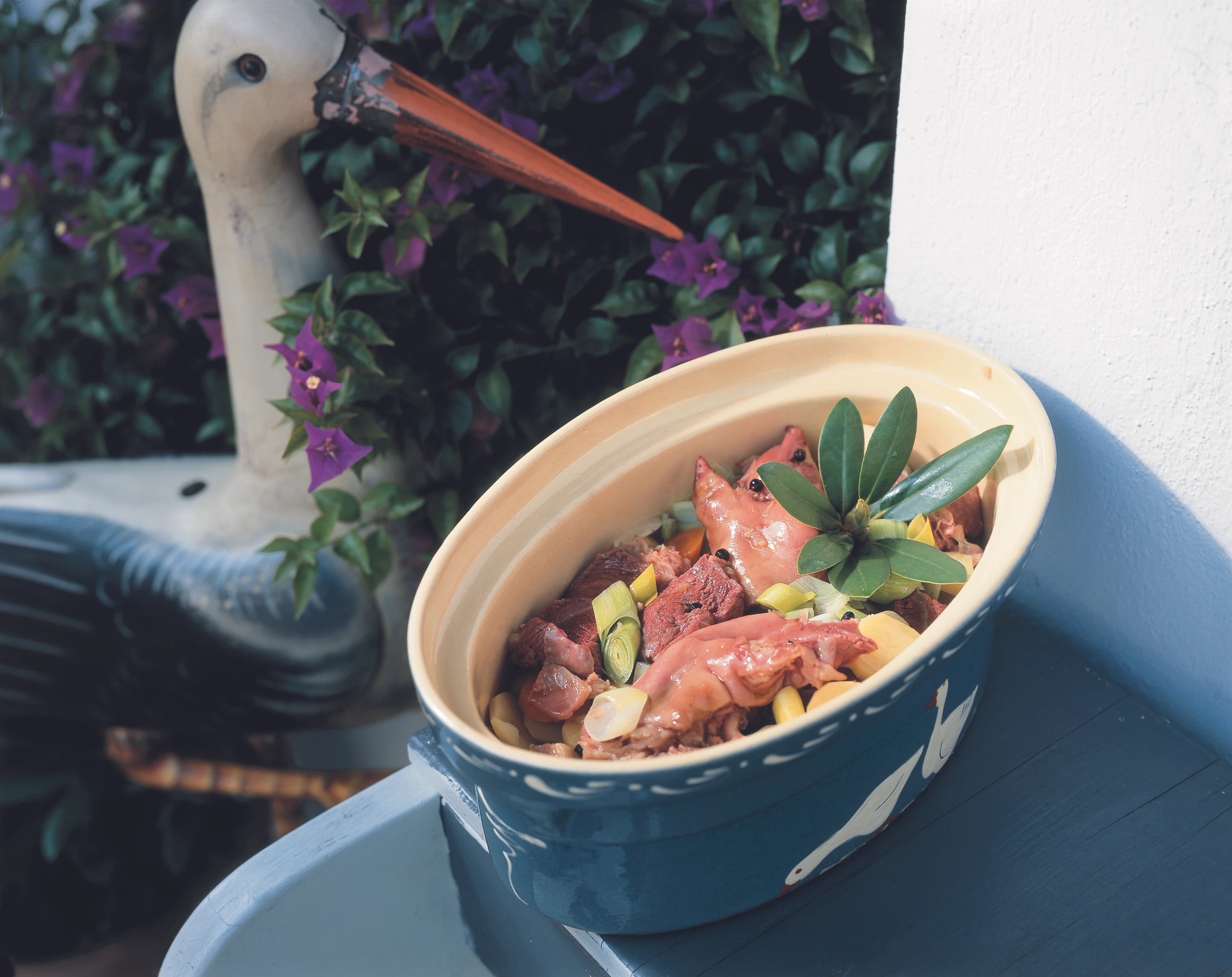 Baeckeoffe: Elsässischer Eintopf von Rind und Schwein