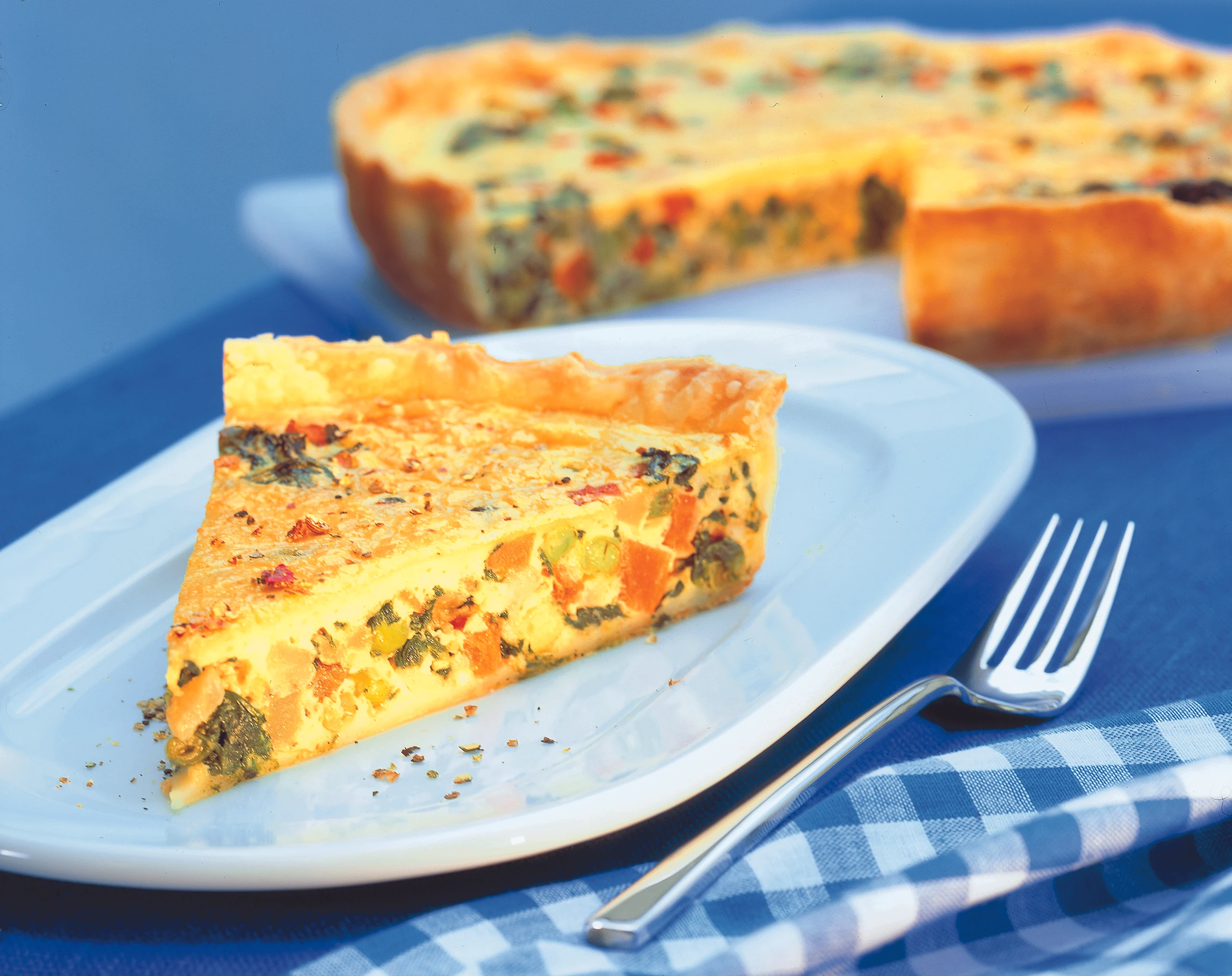 Pikante Gemüsetarte mit Parmesan