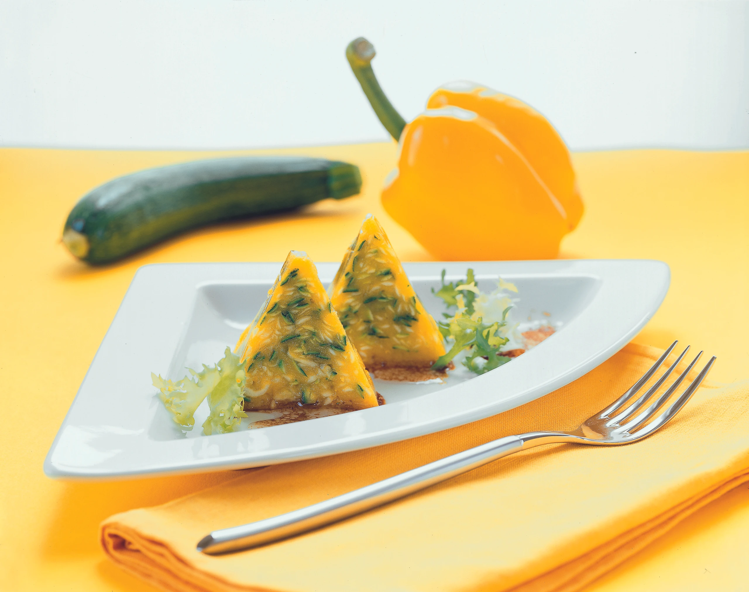 Paprika-Zucchini-Terrine