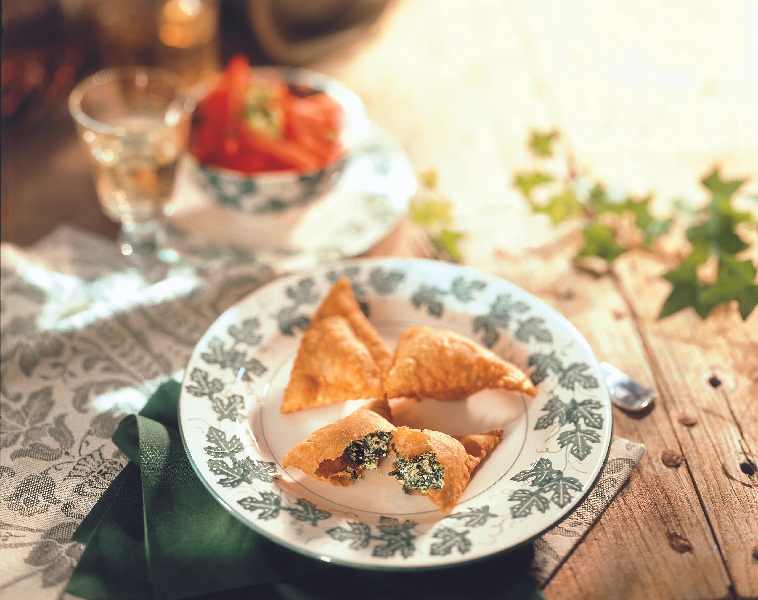Südtiroler Tirteln mit Spinat-Ricotta-Fülle
