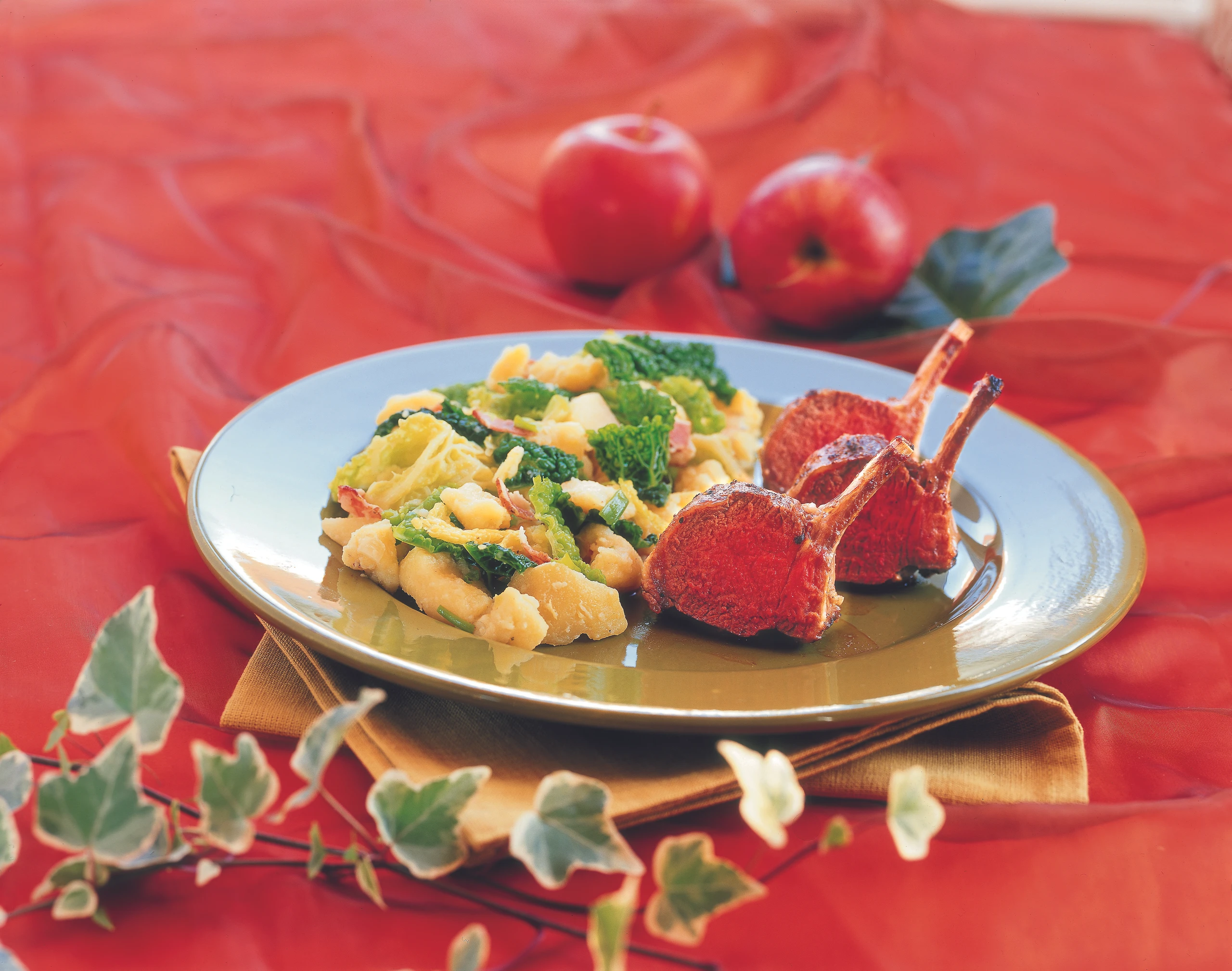 Colcannon und Lamm-Rückenfilet