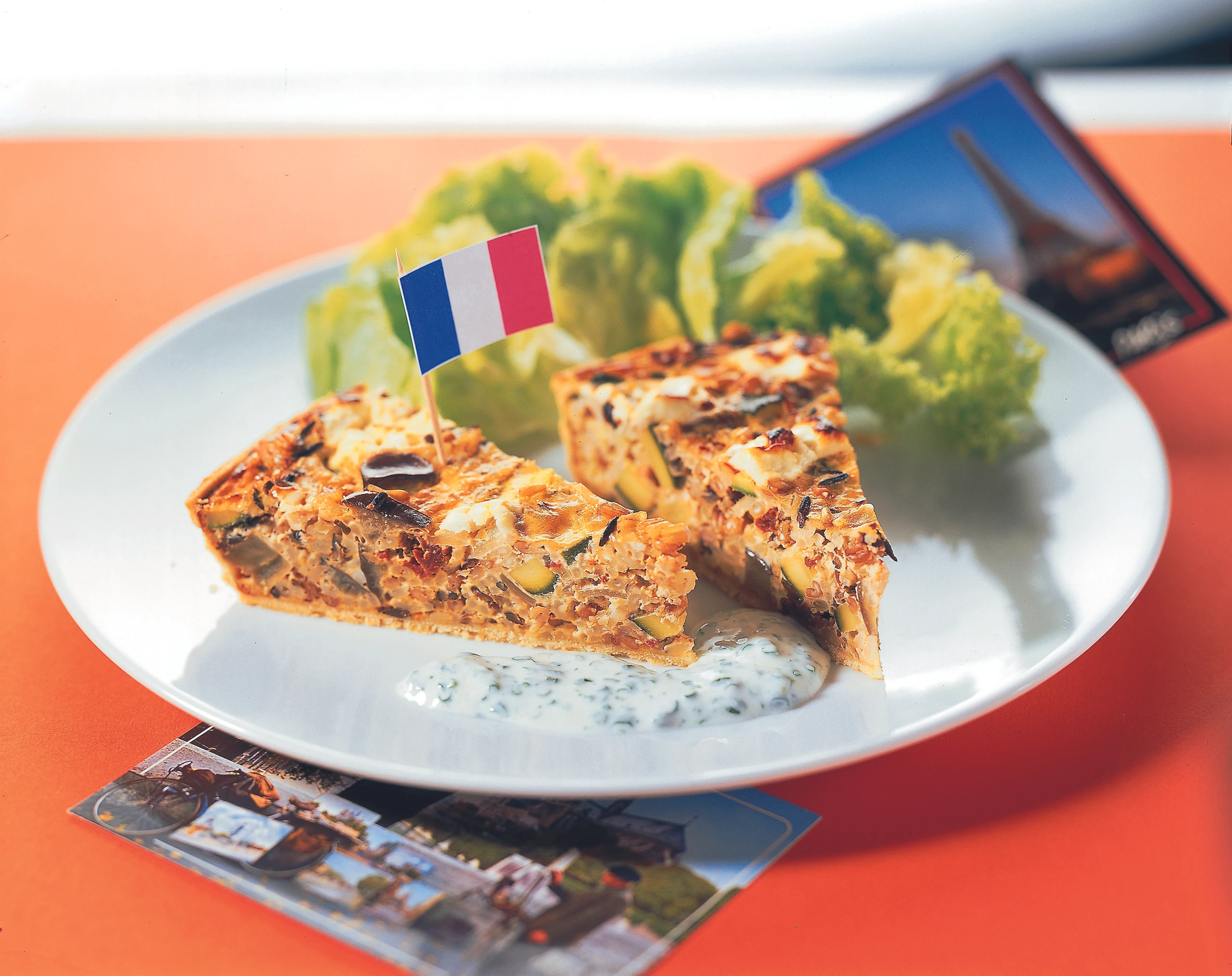 Reis-Quiche mit Ziegenkäse