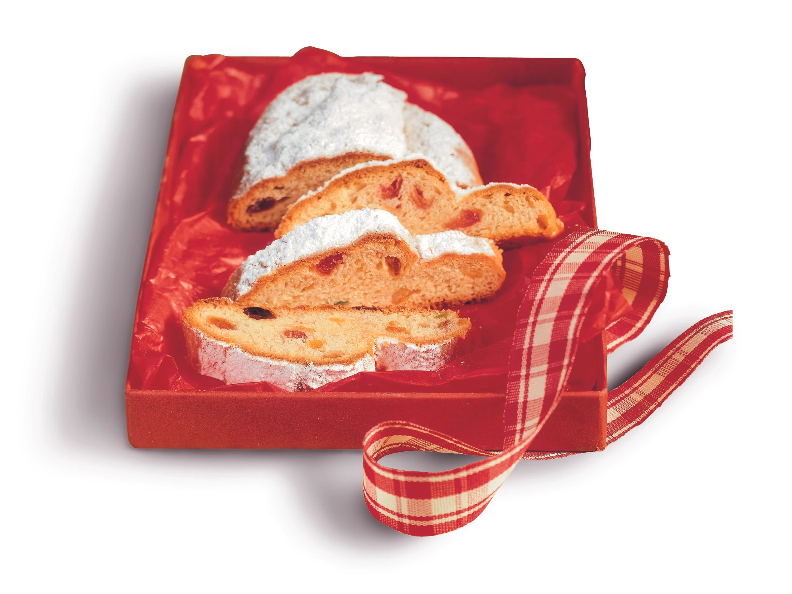 Advent-Christstollen mit Topfen und Rosinen