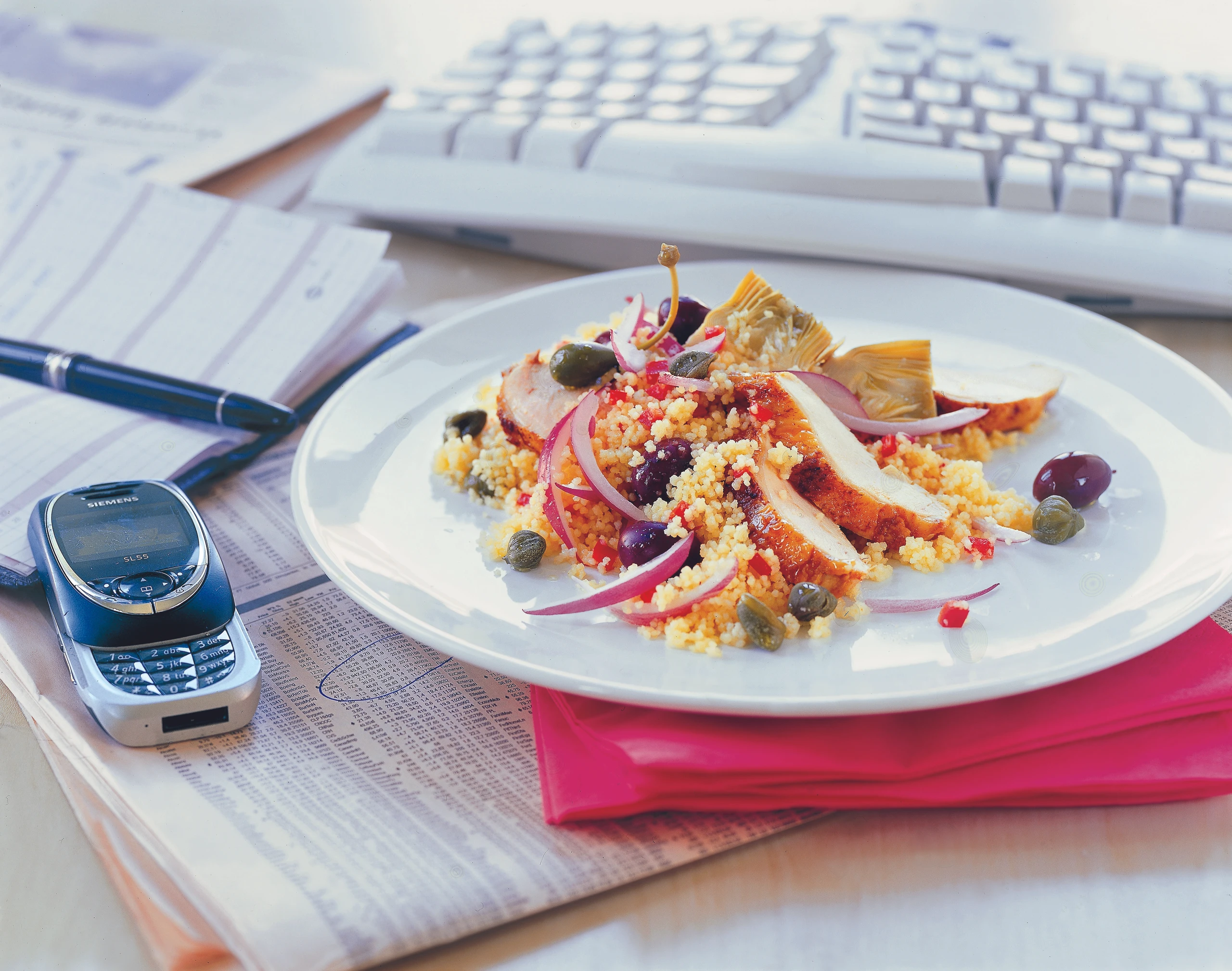 Couscous mit Hühnerbrust und Artischocken