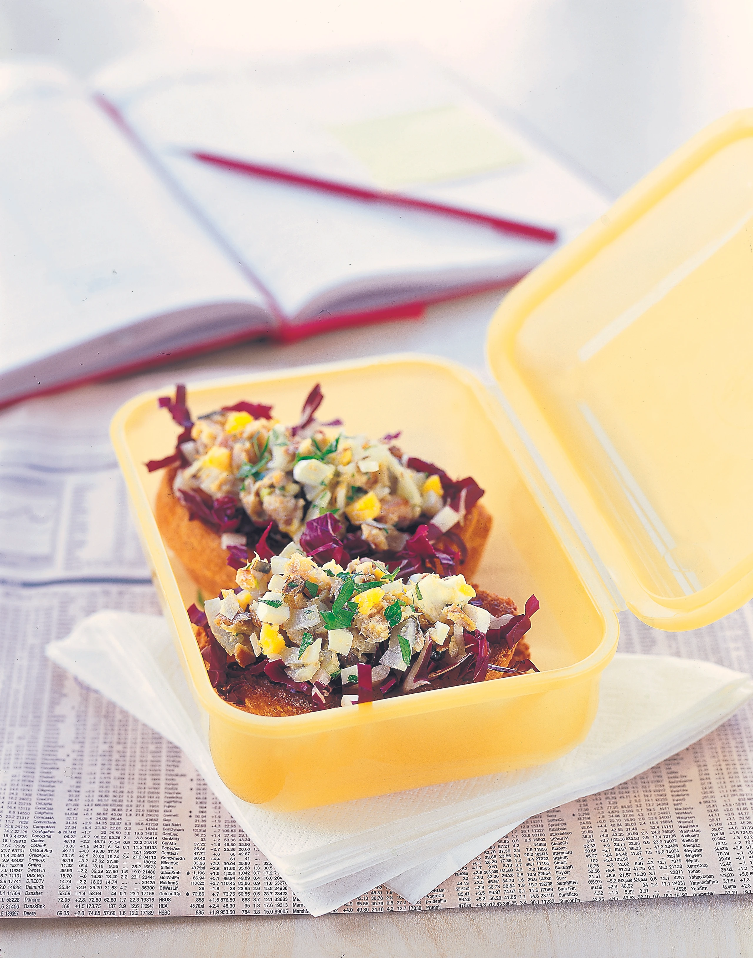 Italienisches Weißbrot mit Matjes-Tatar