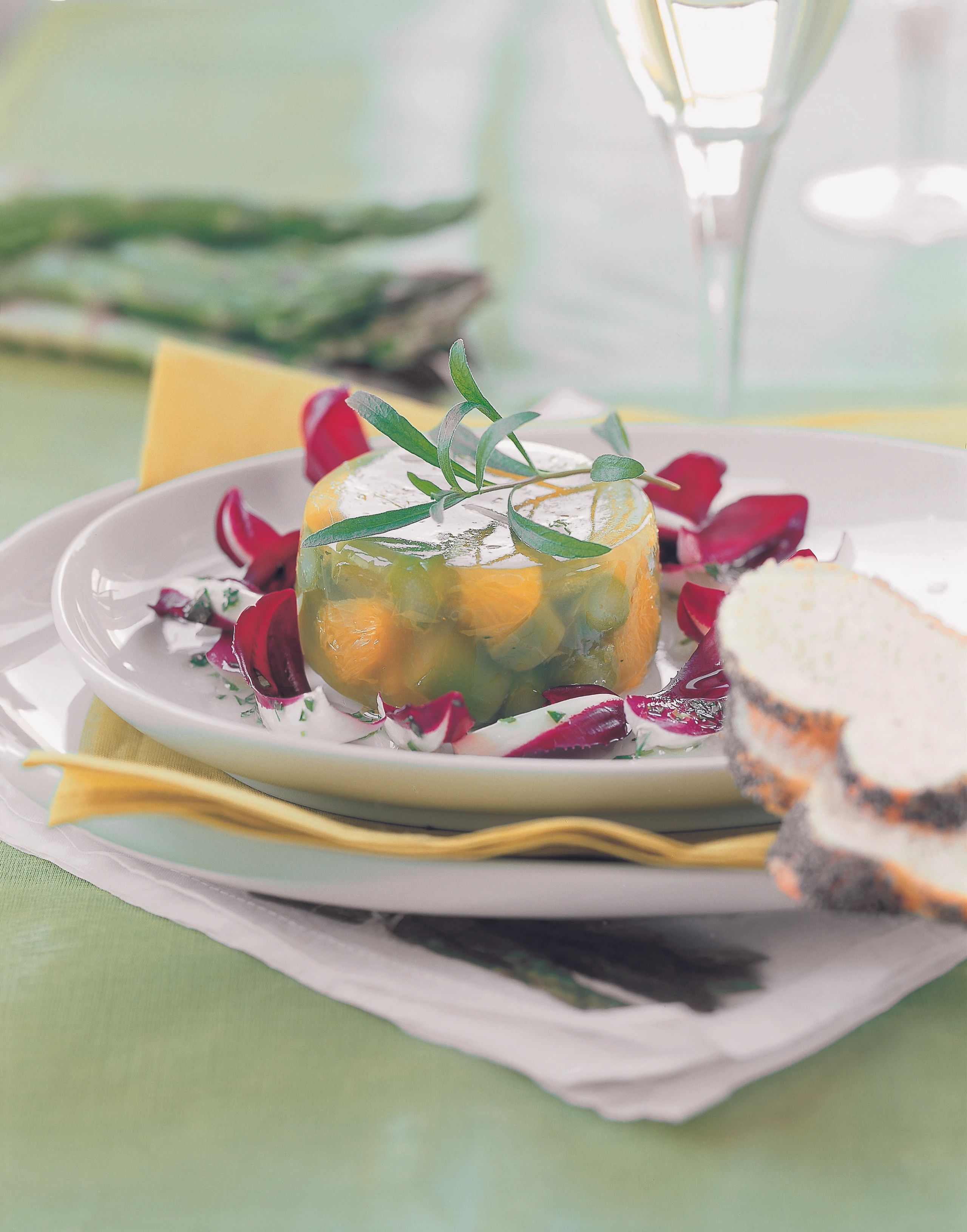 Spargel-Orangensülzchen