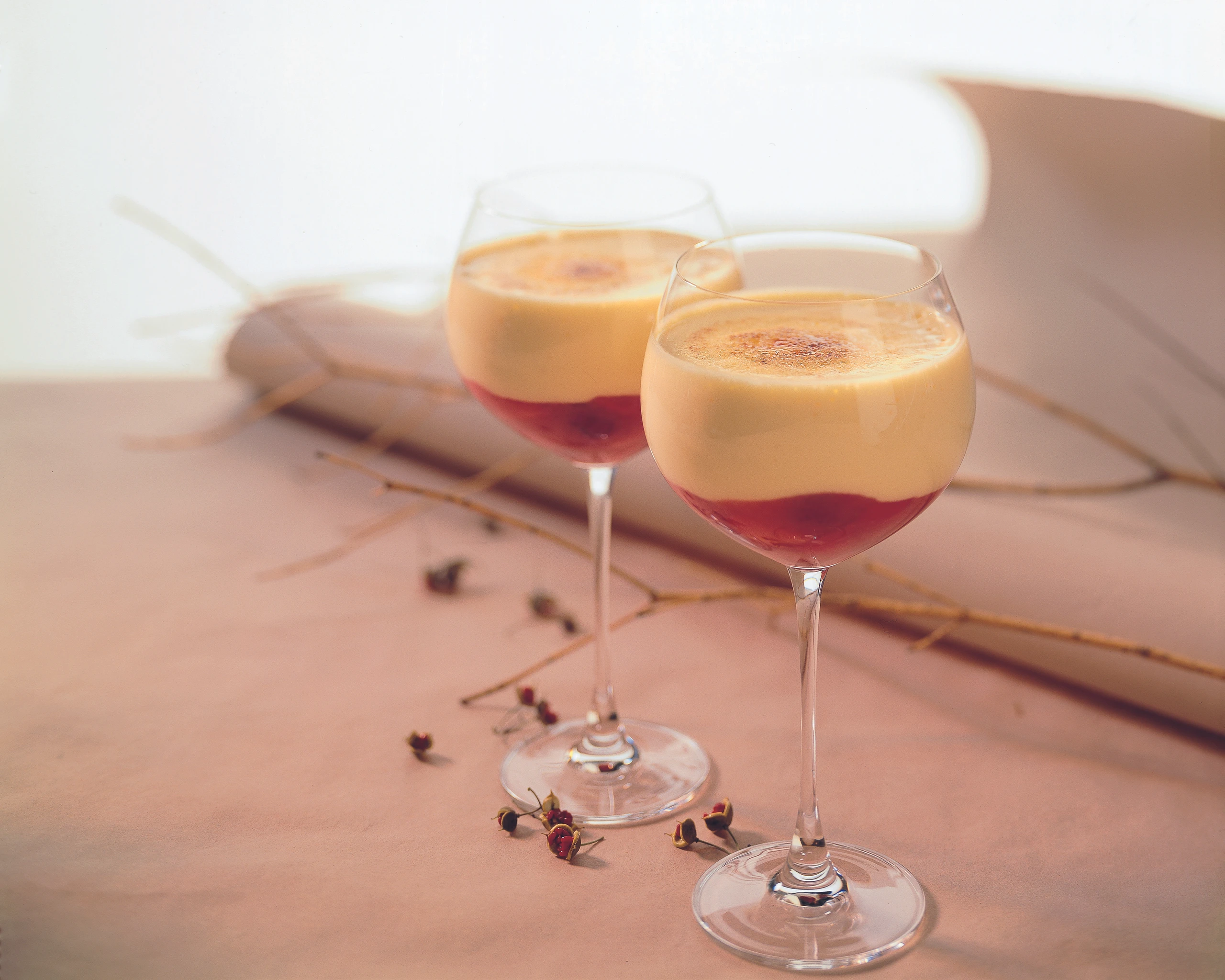 Champagner-Sabayon mit Beeren