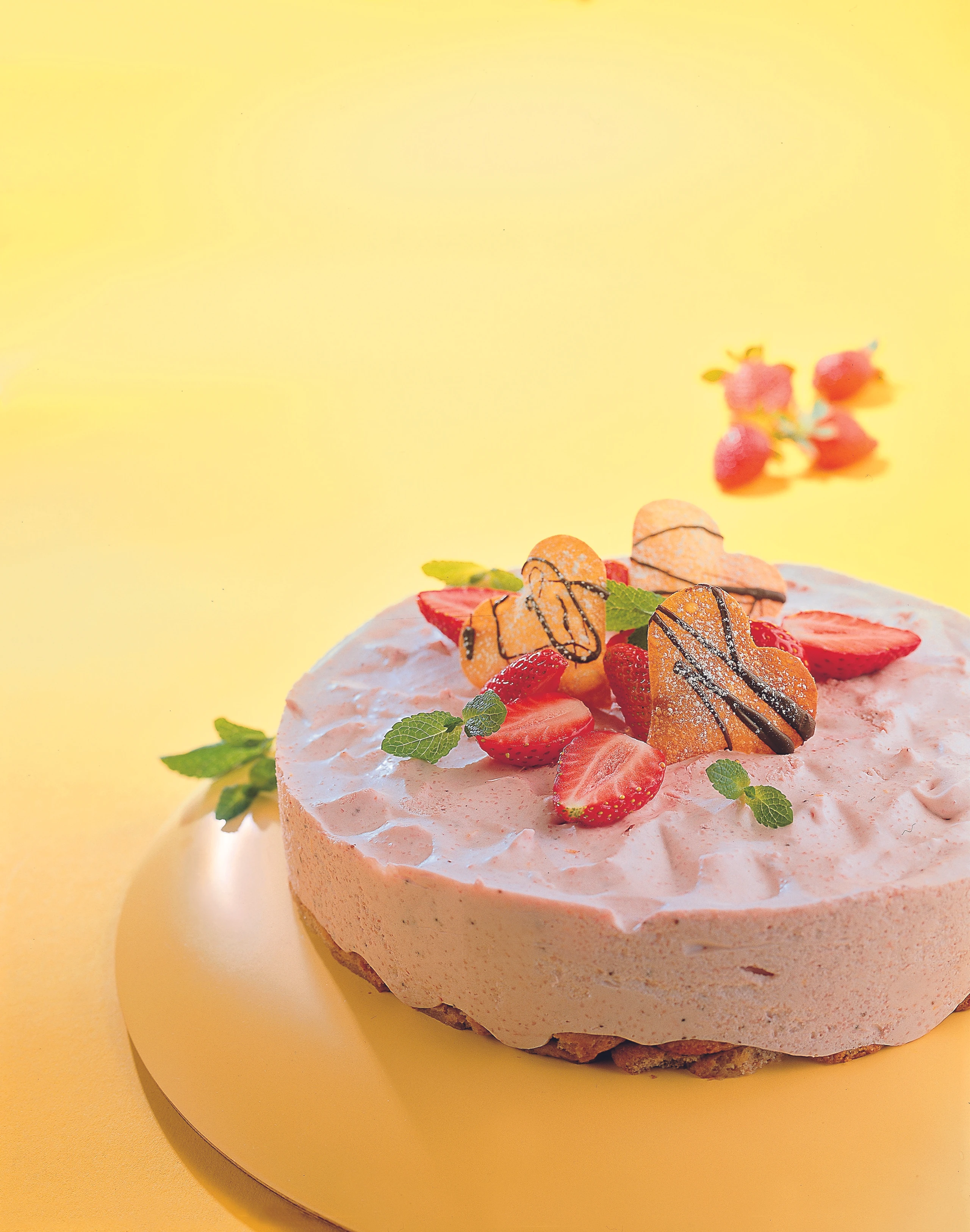 Erdbeertorte mit Biskottenboden