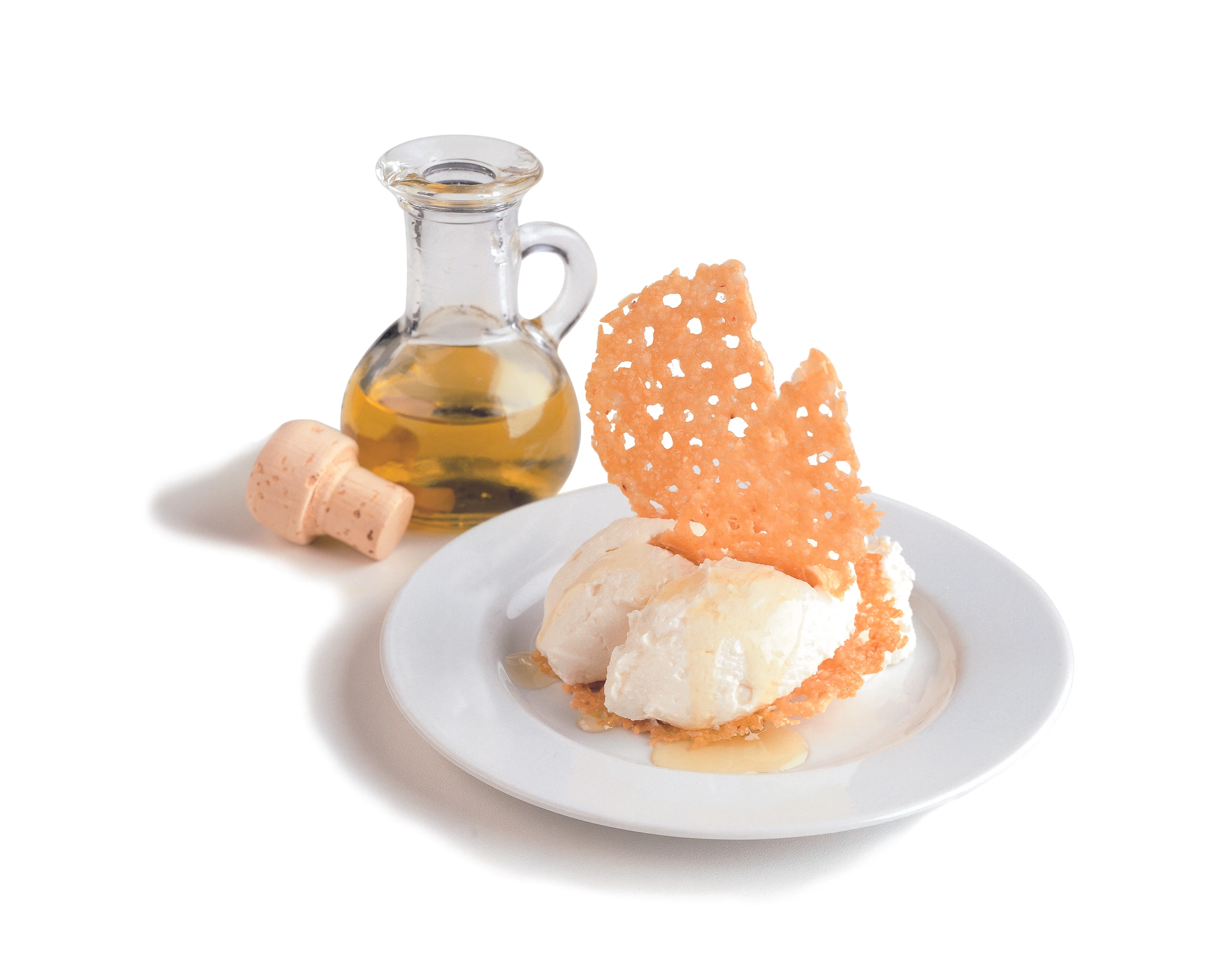 Parmesancracker mit getrüffeltem Frischkäse