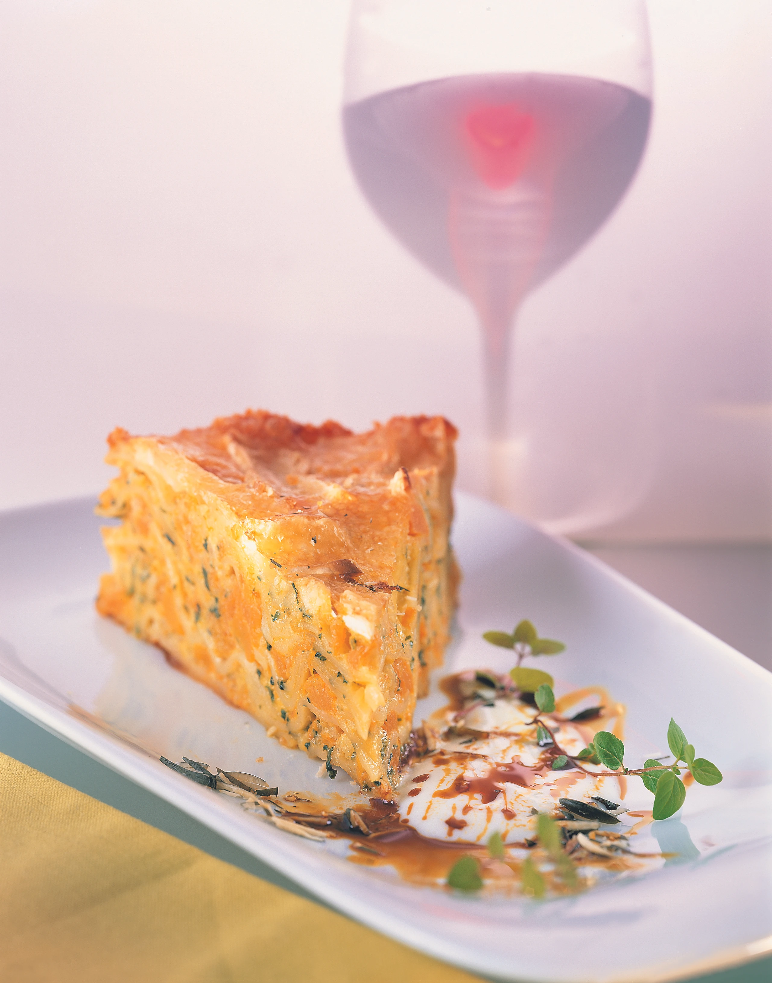 Kürbislasagne mit Brie und Kürbisrahm