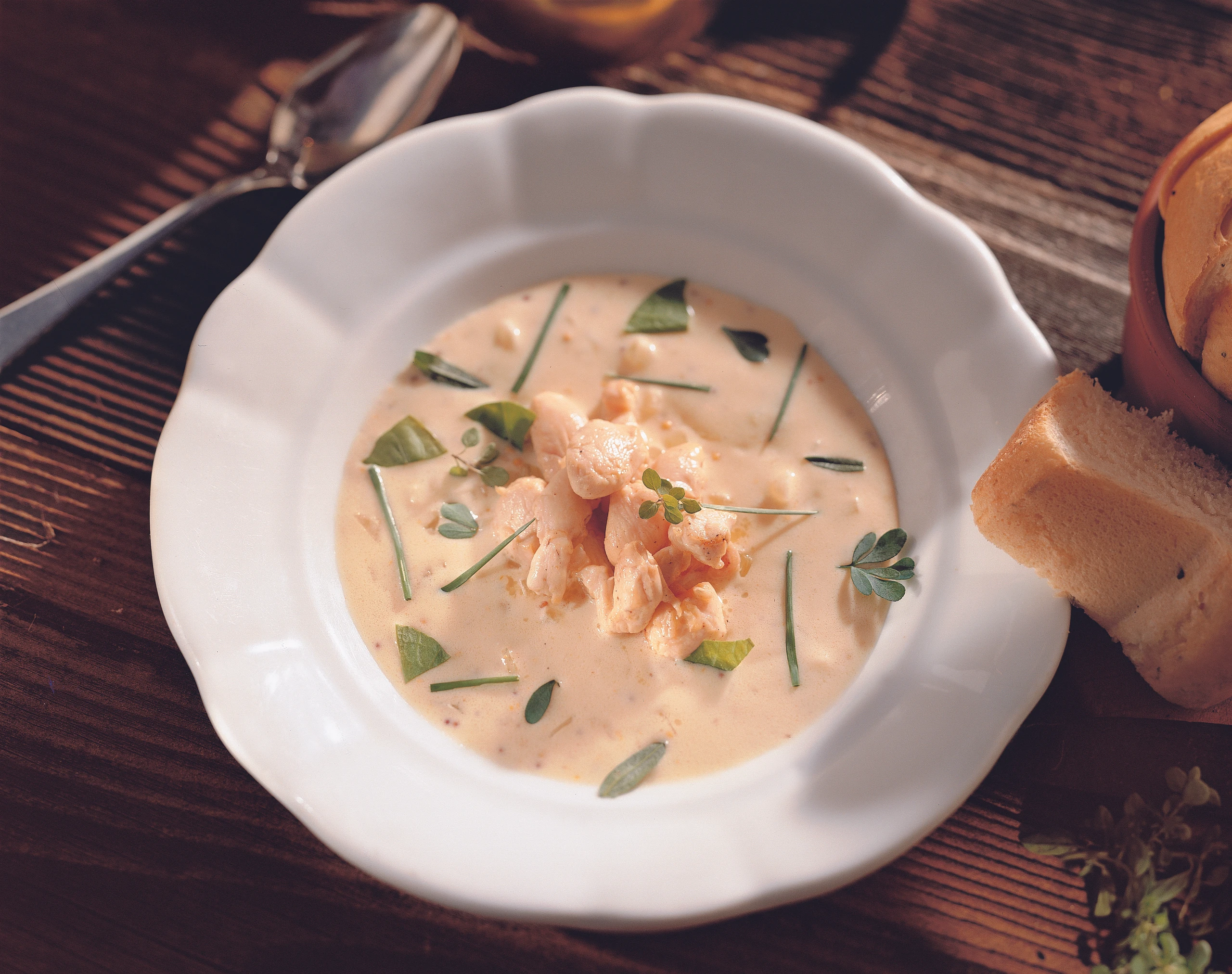 Falsche Froschschenkelsuppe mit Kräutern