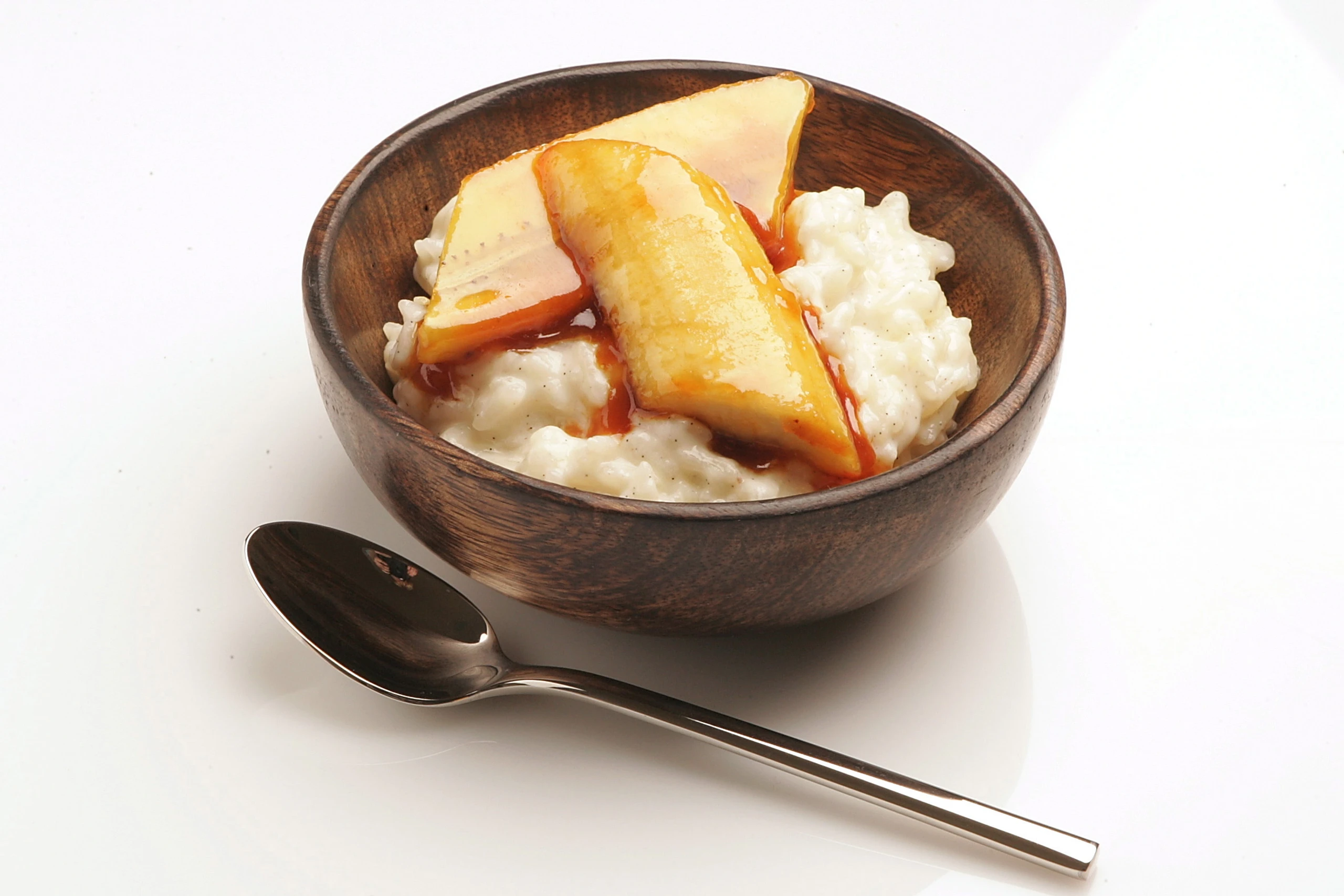 Karamellisierte Bananen mit Reis