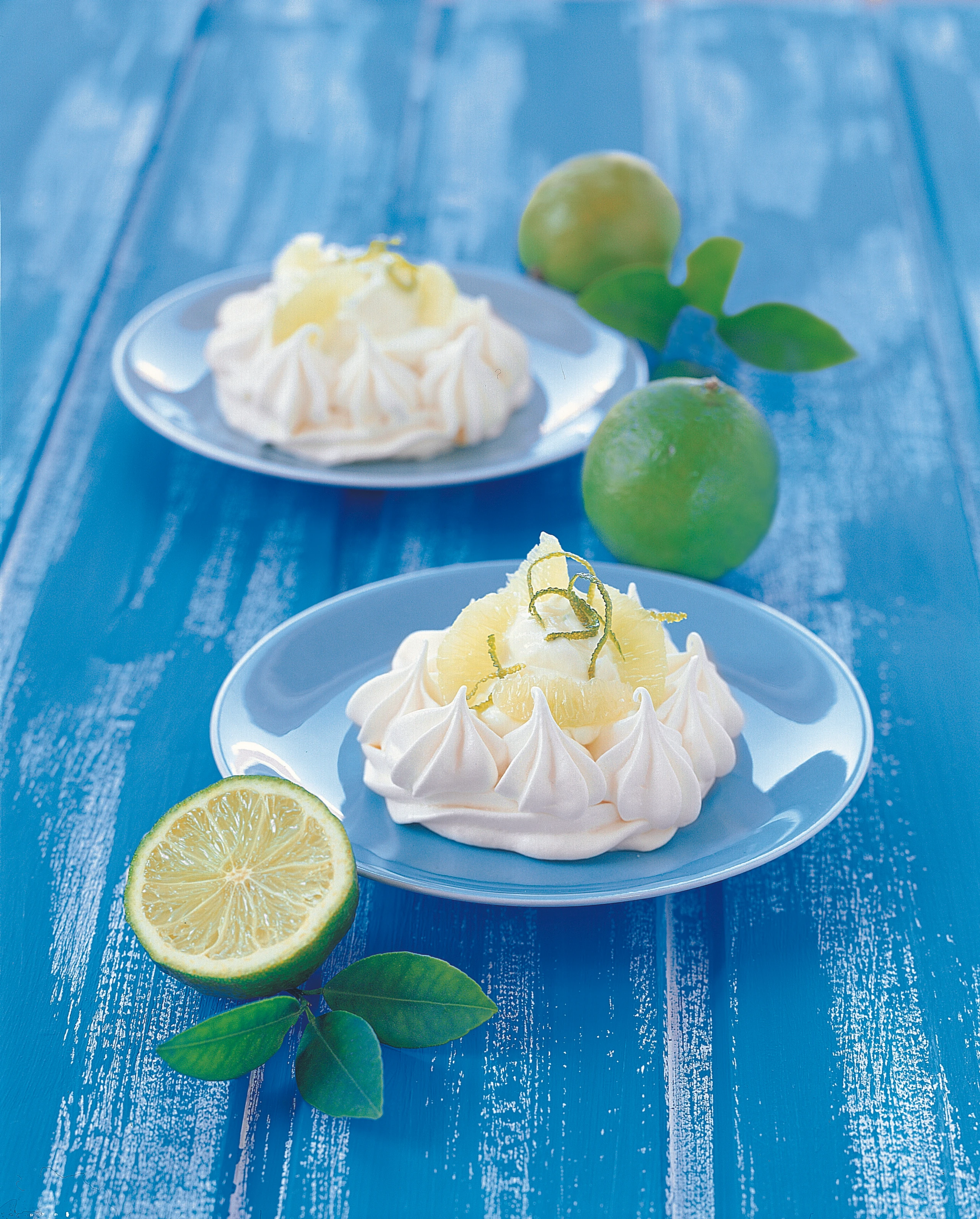 Meringue mit Limettencreme
