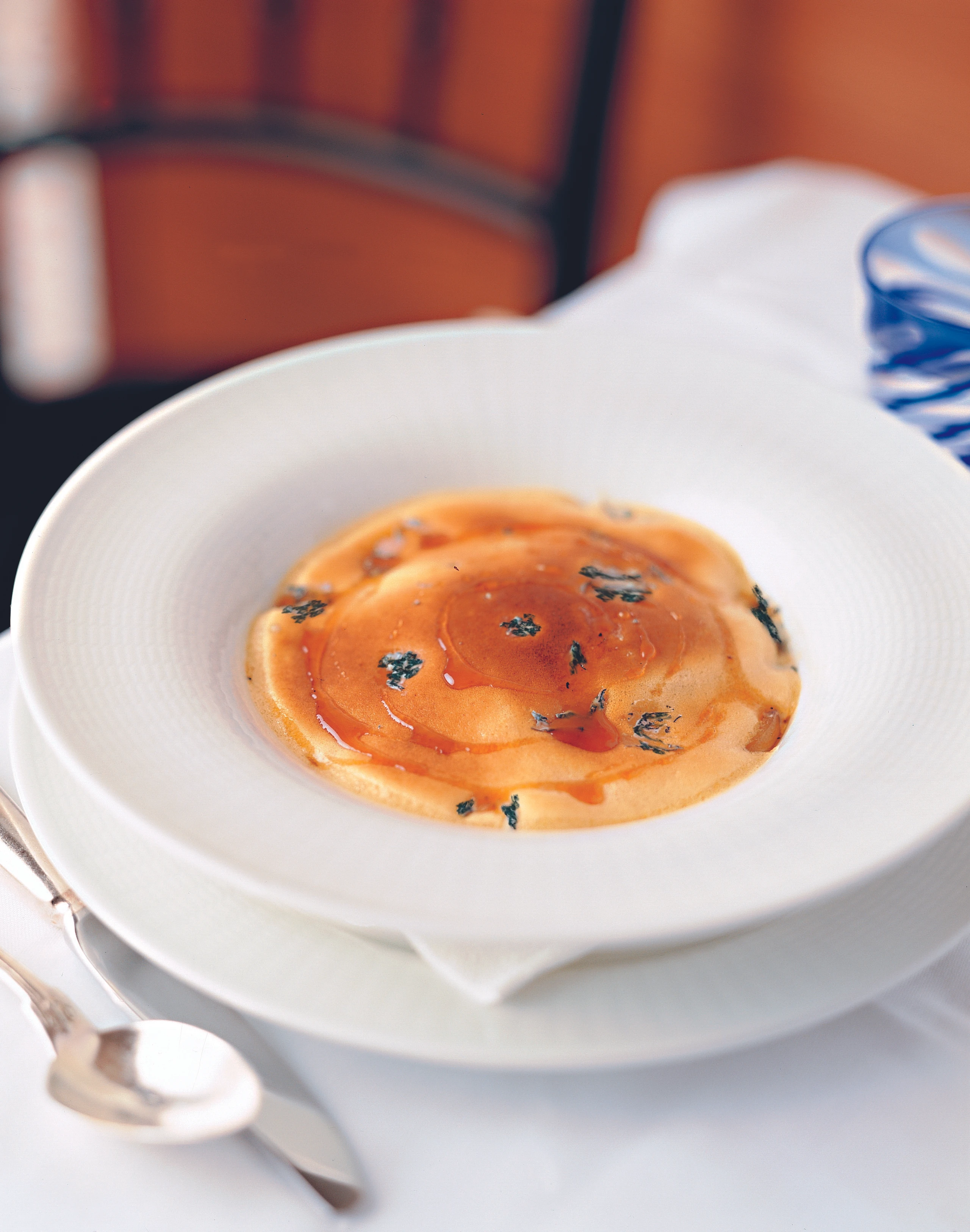 Sauternes-Äpfel mit Saint Agur