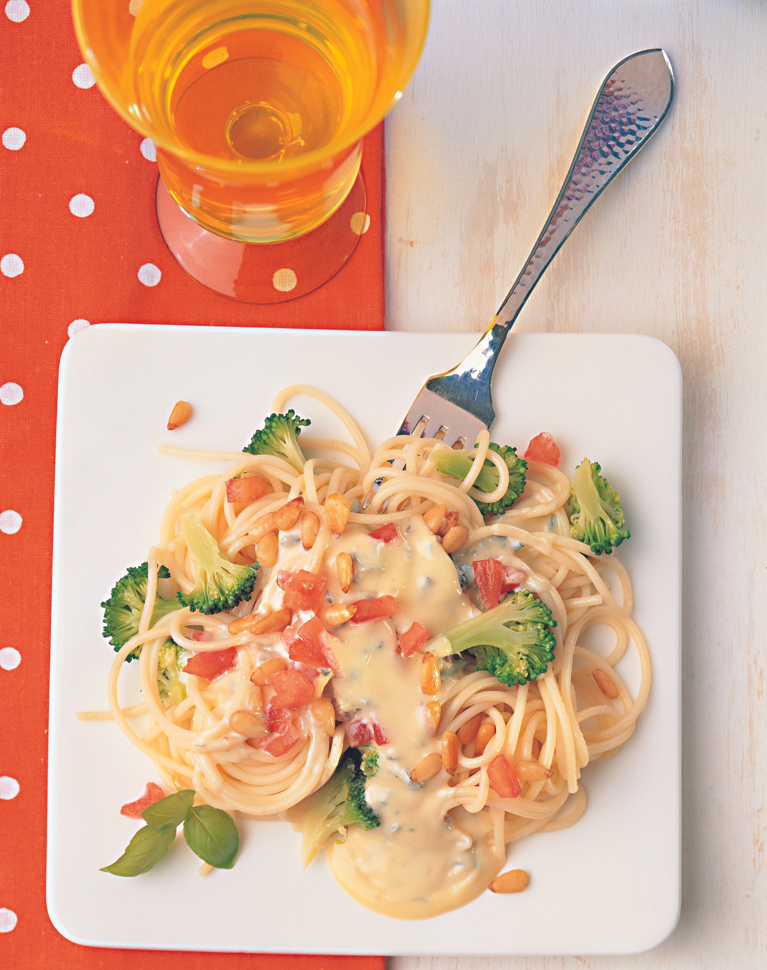 Pasta mit Saint-Agur-Sauce