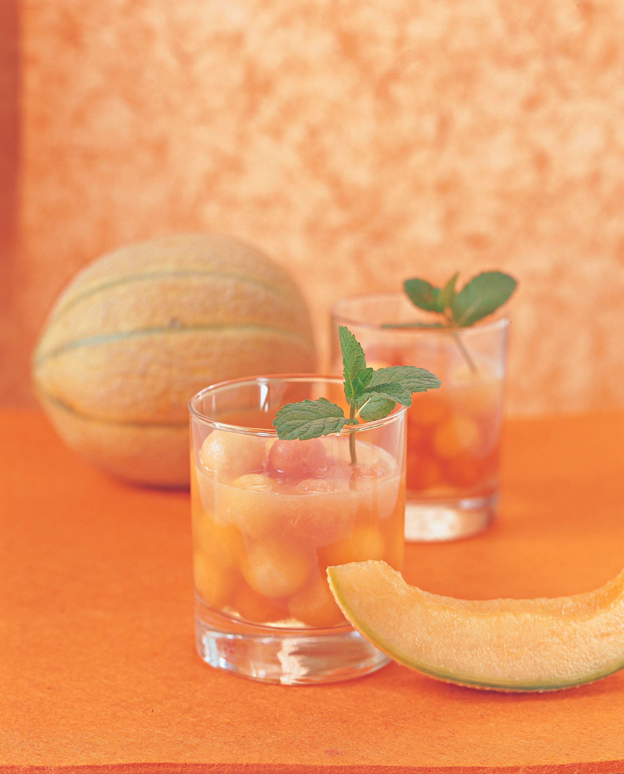 Melonen-Papaya-Drink