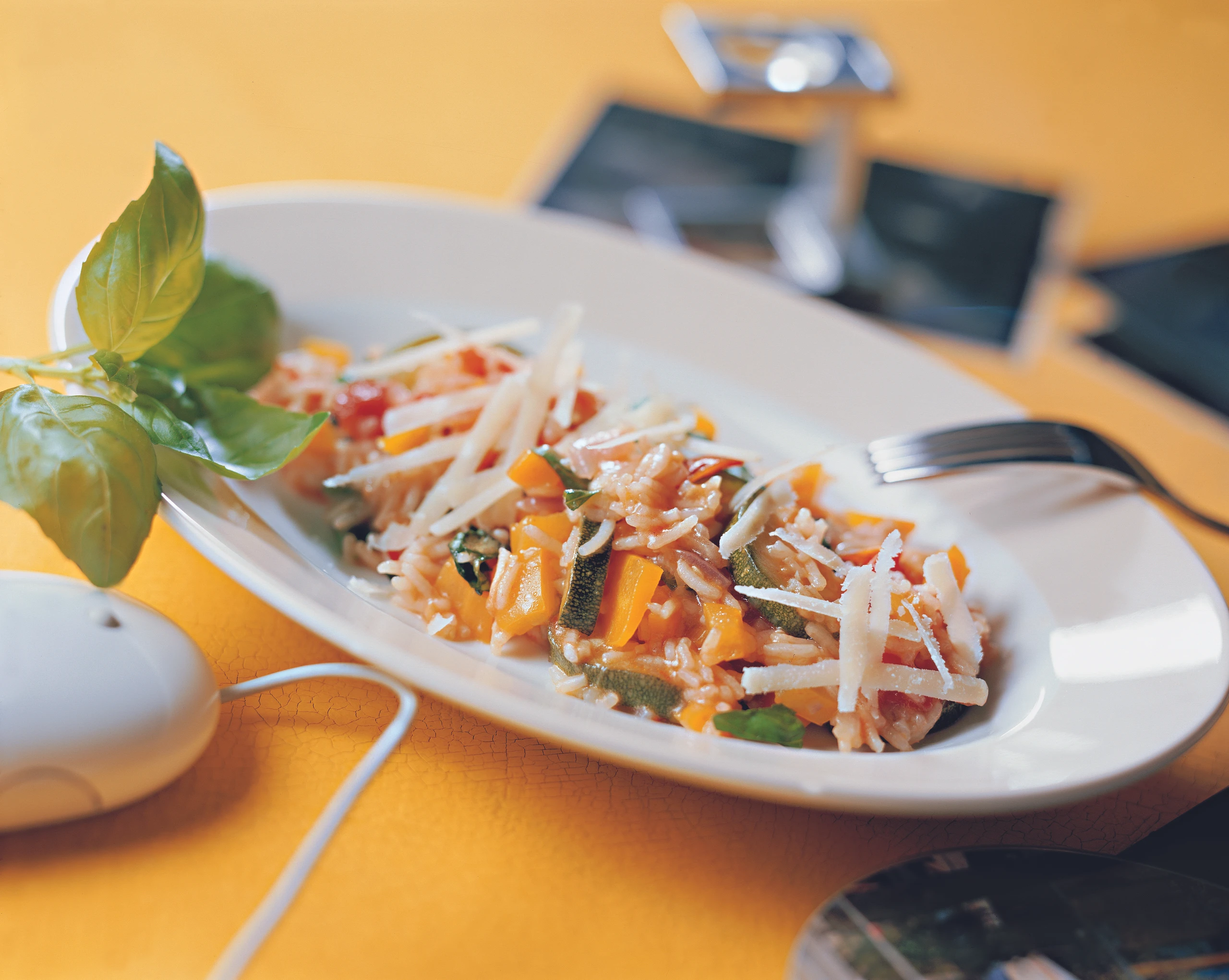 Gemüsereis mit Parmesan